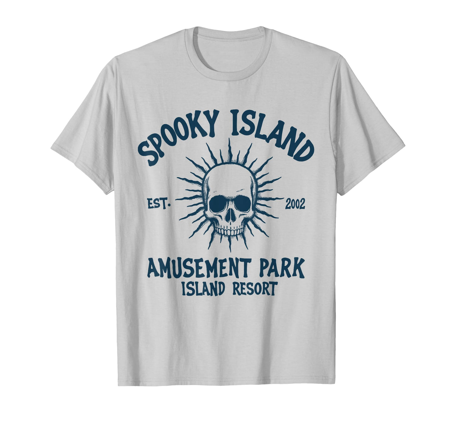 Vintage Spooky Island Amusement Park Island Men Women T-Shirt