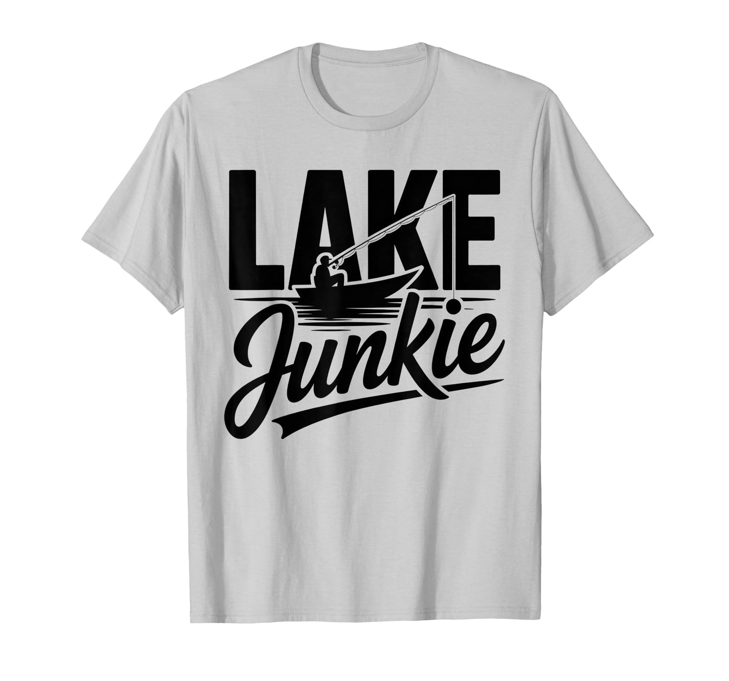 Lake Junkie Summer Boating Vacation Outdoor Fishing Camping T-Shirt