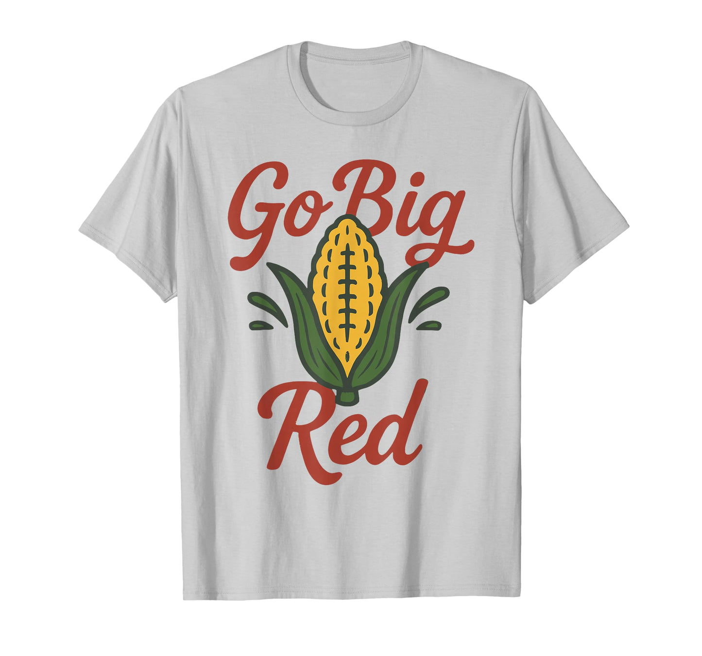 Corn Power Red Spirit Design for Football Fans T-Shirt