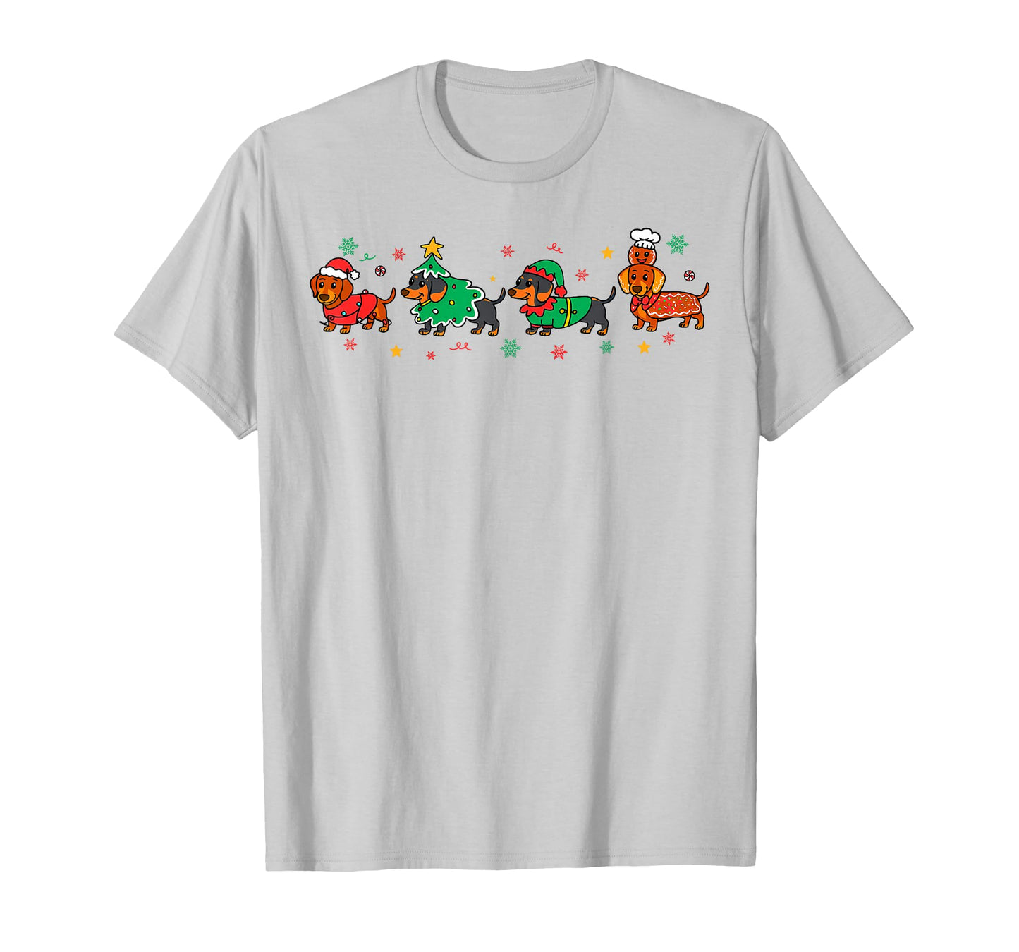 Christmas Dachshund Sausage Dog Dachshunds Men Women Kids T-Shirt