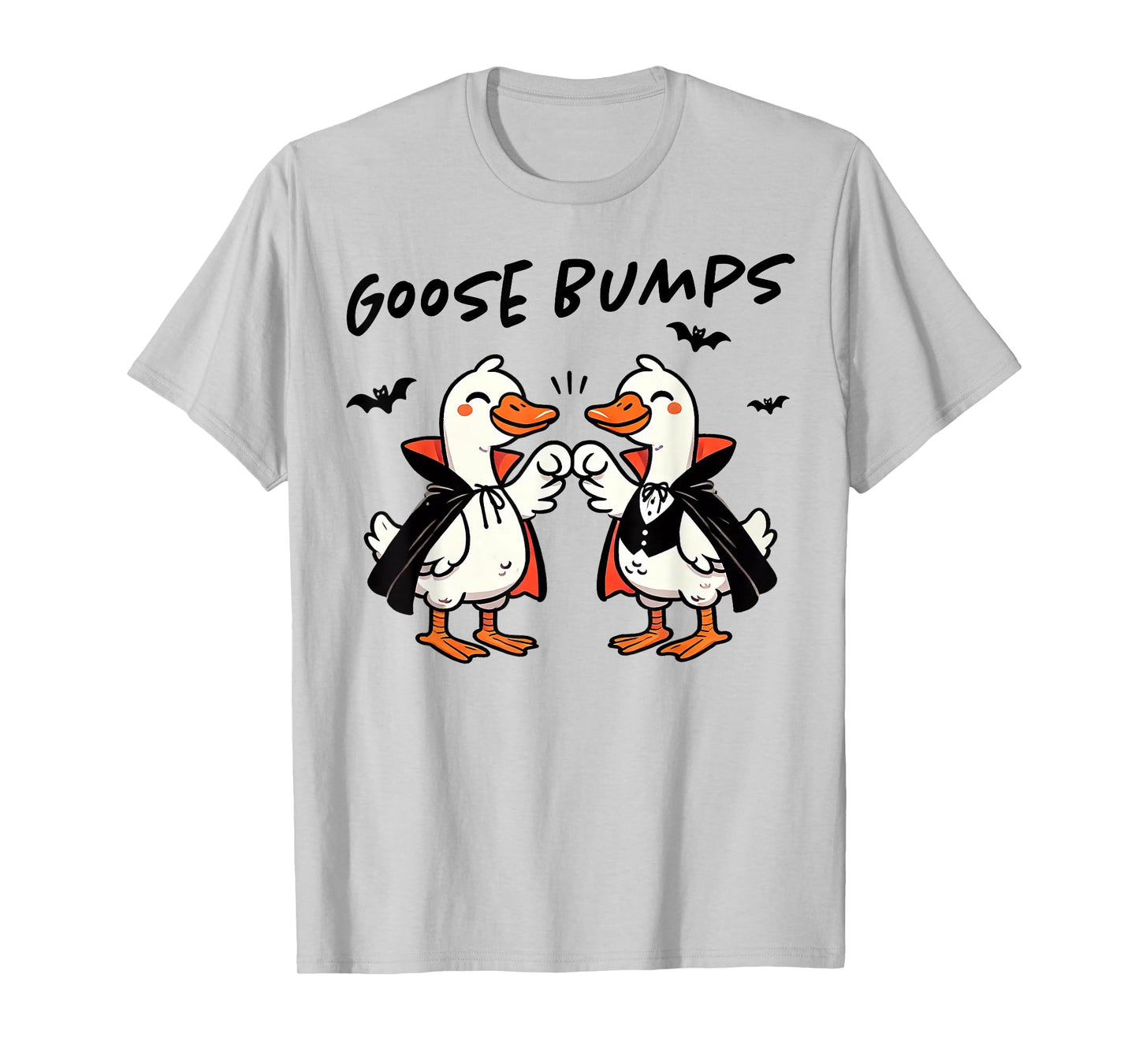 Cute Goose Bumps Animals Pun Witch Bats Halloween Lover Kids T-Shirt