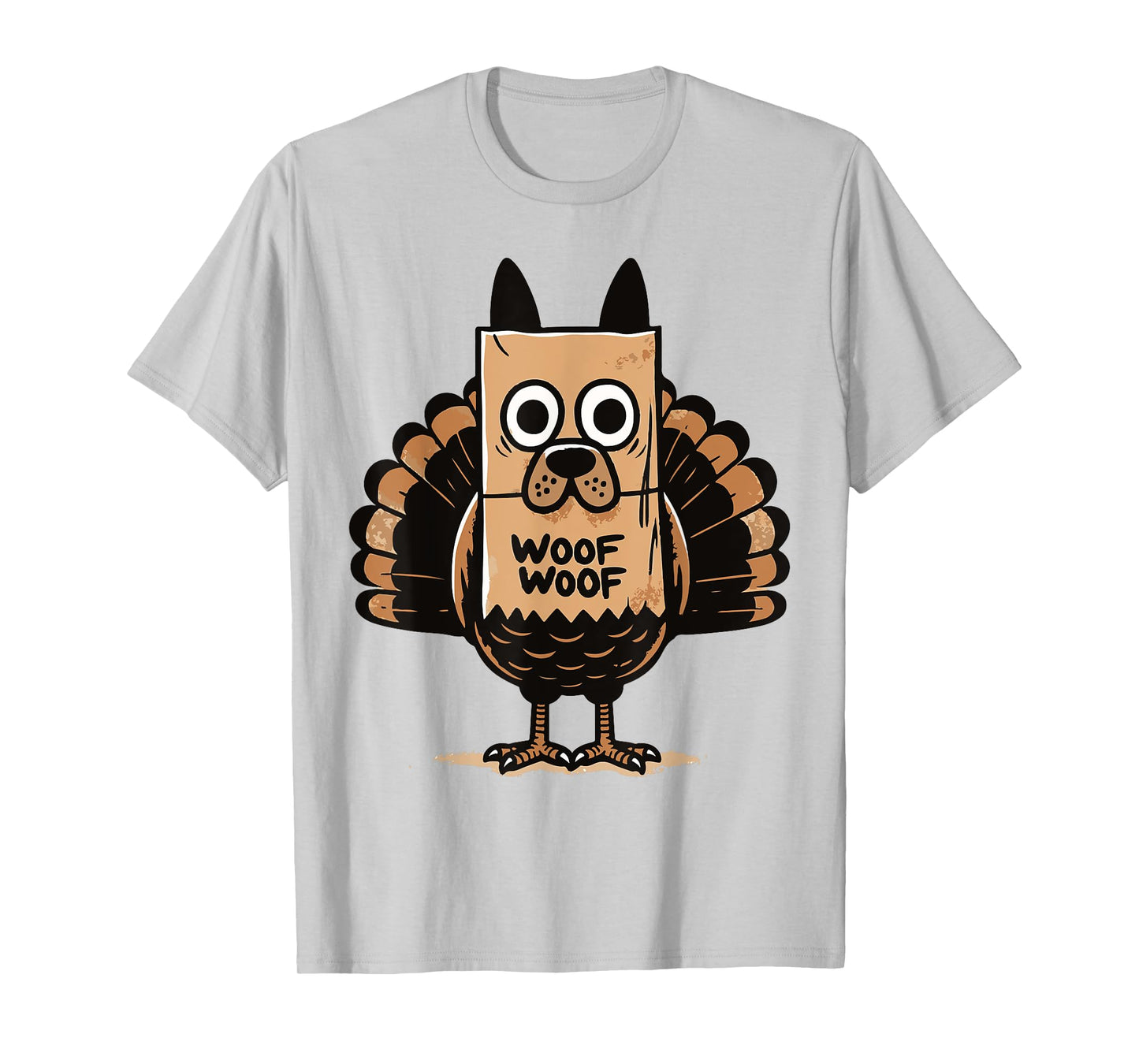 Thanksgiving Turkey Disguised as a Dog T-Shirt for Men Women Girls Kids