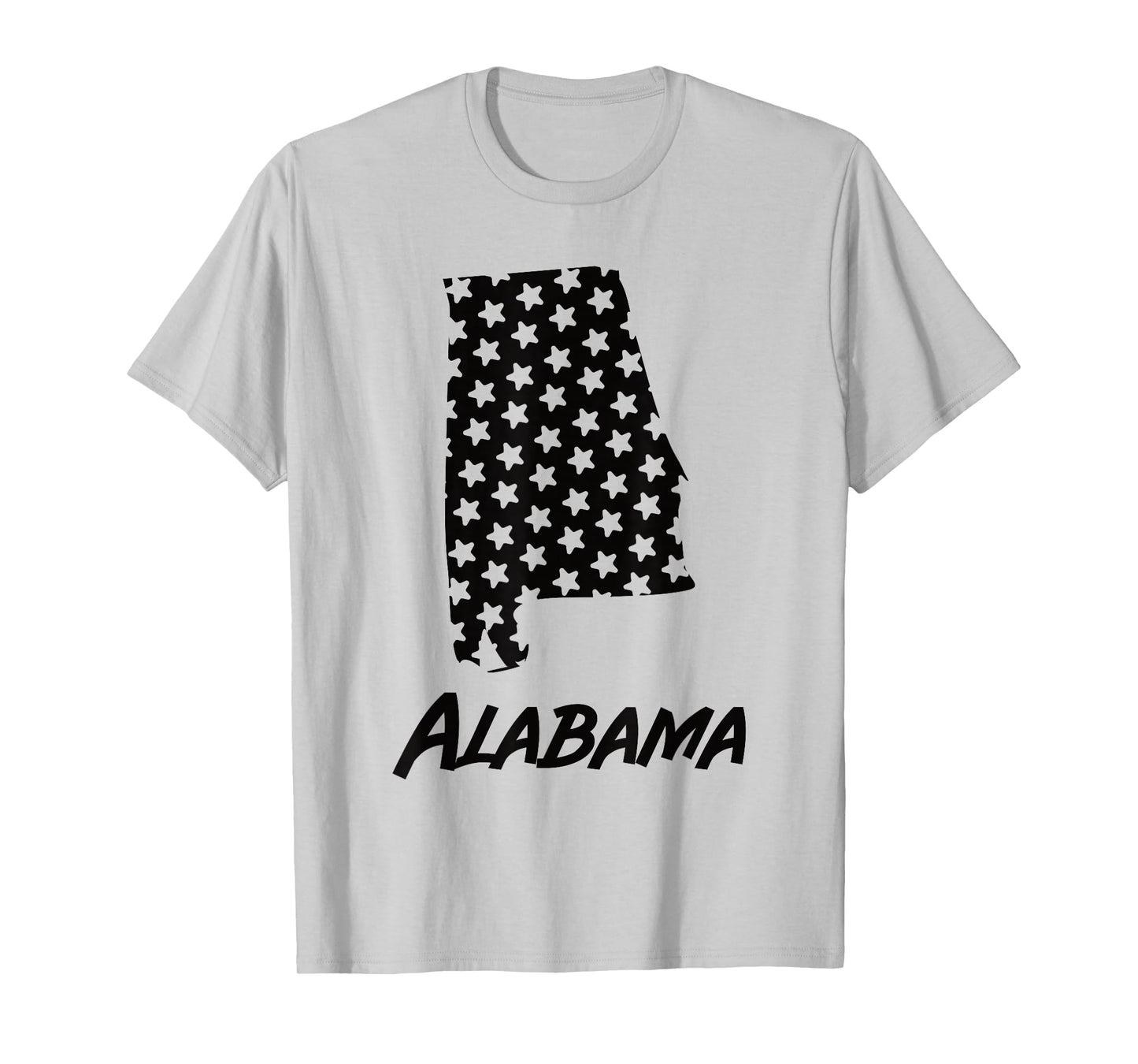 Alabama USA State Outline Stars Vintage Retro Design T-Shirt