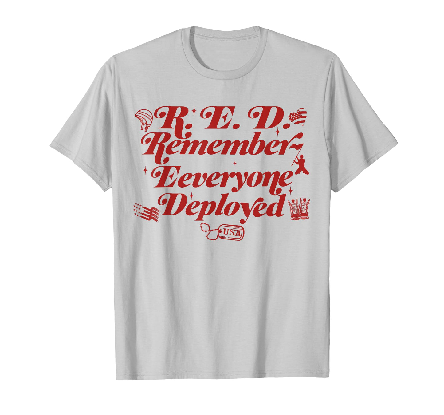 Red Friday Remember Everyone Deployed for Women Men Kid Wife T-Shirt