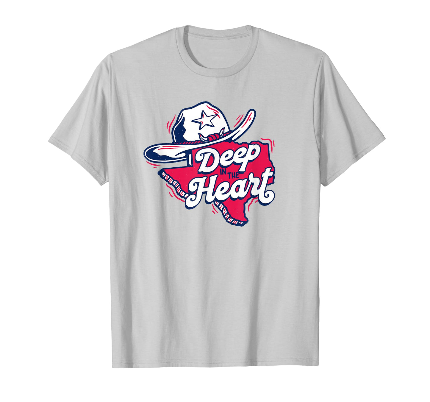 Deep in the Heart Vintage Texas Cartoon Proud Texan T-Shirt