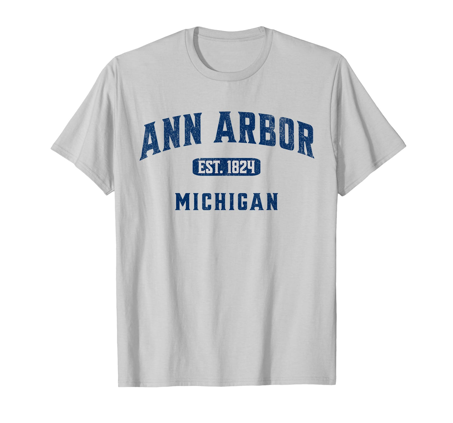 USA City Visit Ann Arbor Michigan Vintage Athletic Souvenir T-Shirt