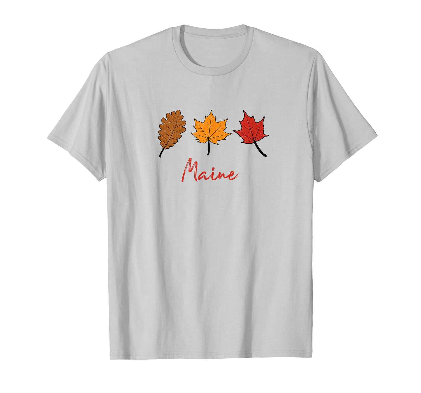 Maine Fall Foliage Autumn Leaf Peeping Oak Maple Leaves T-Shirt