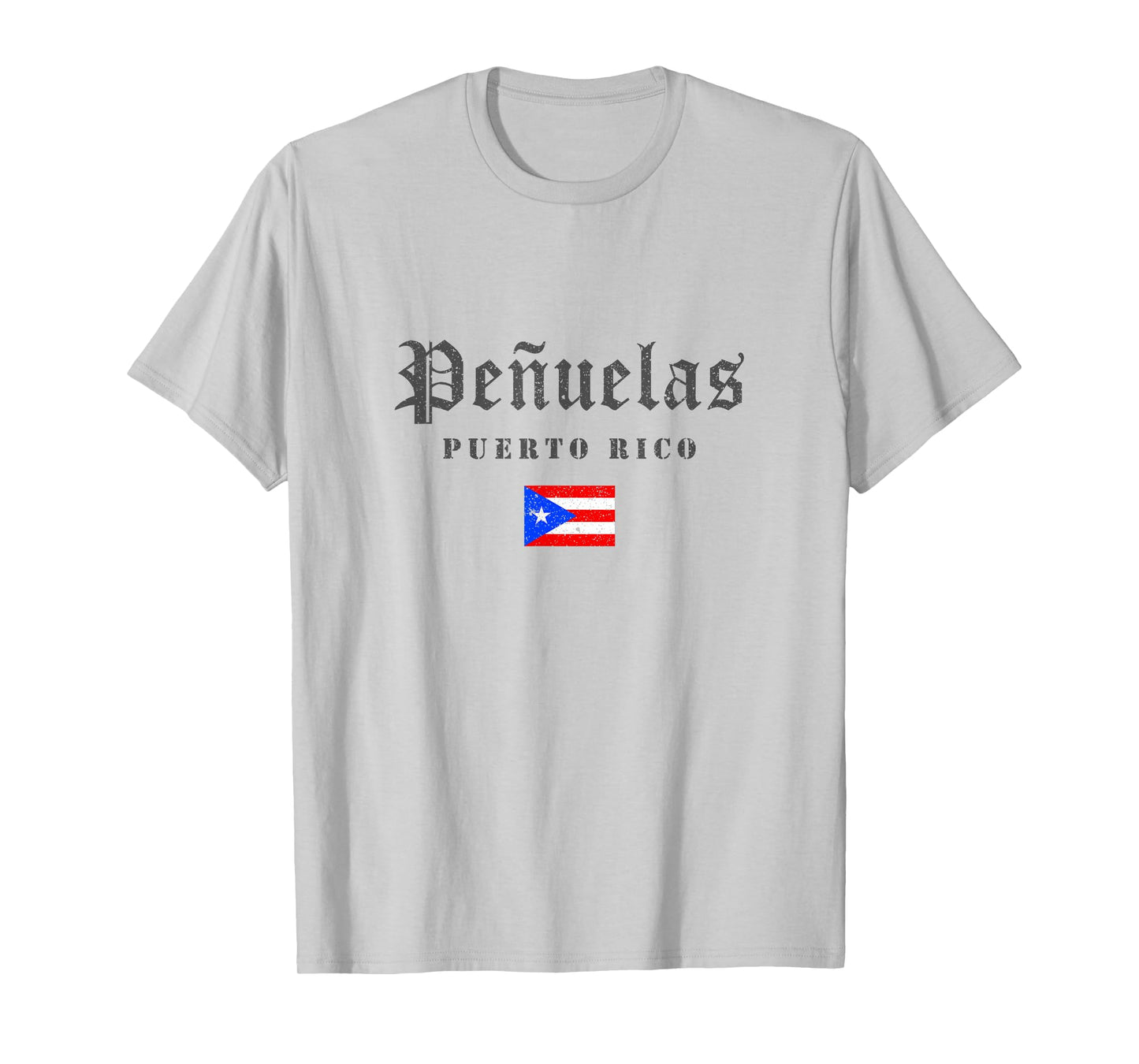 Vintage Peñuelas Puerto Rico Flag Pride Home Root Travel T-Shirt