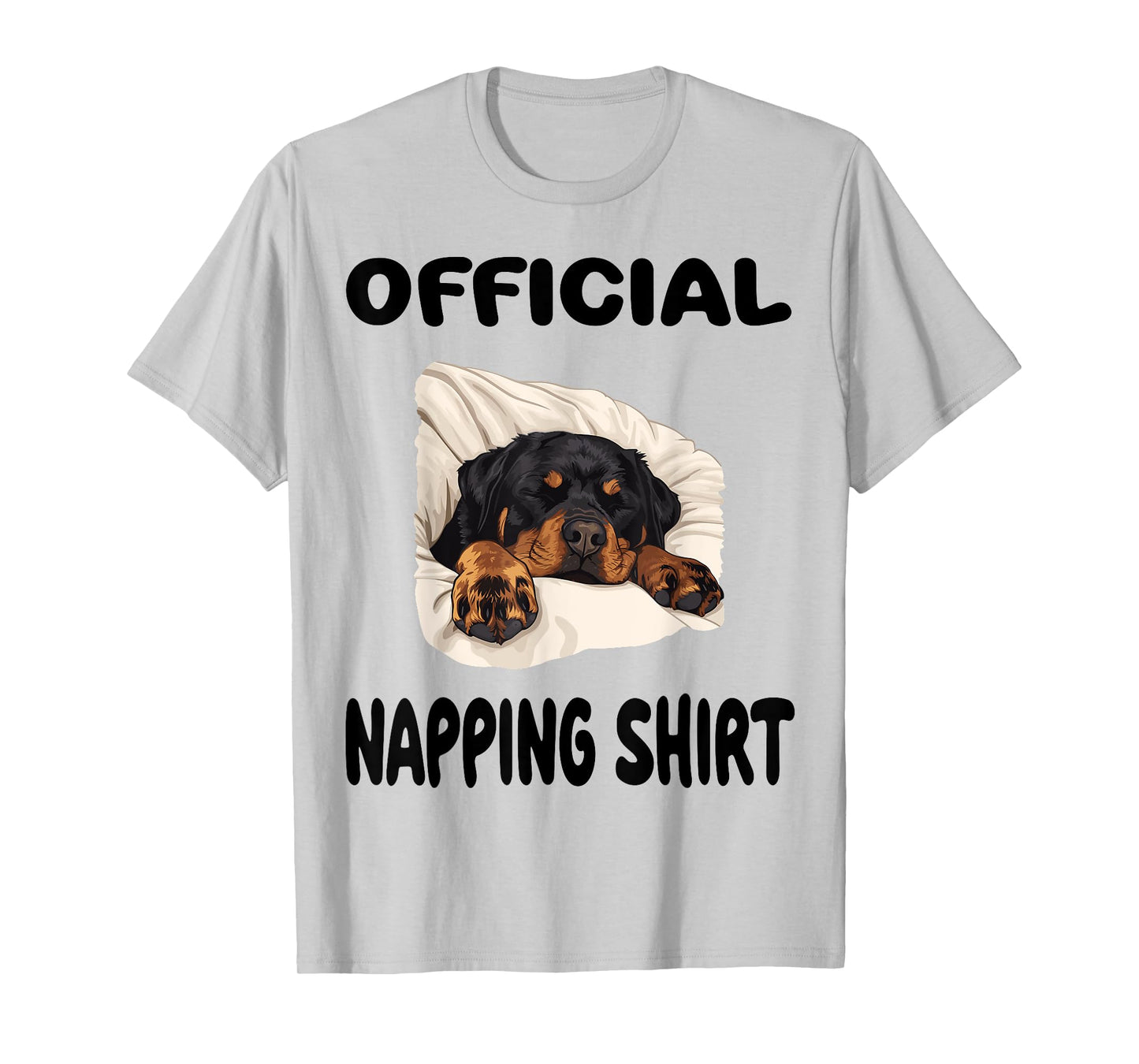 Rottweiler Rottie Dog Pajamas Nightgown Official Napping T-Shirt
