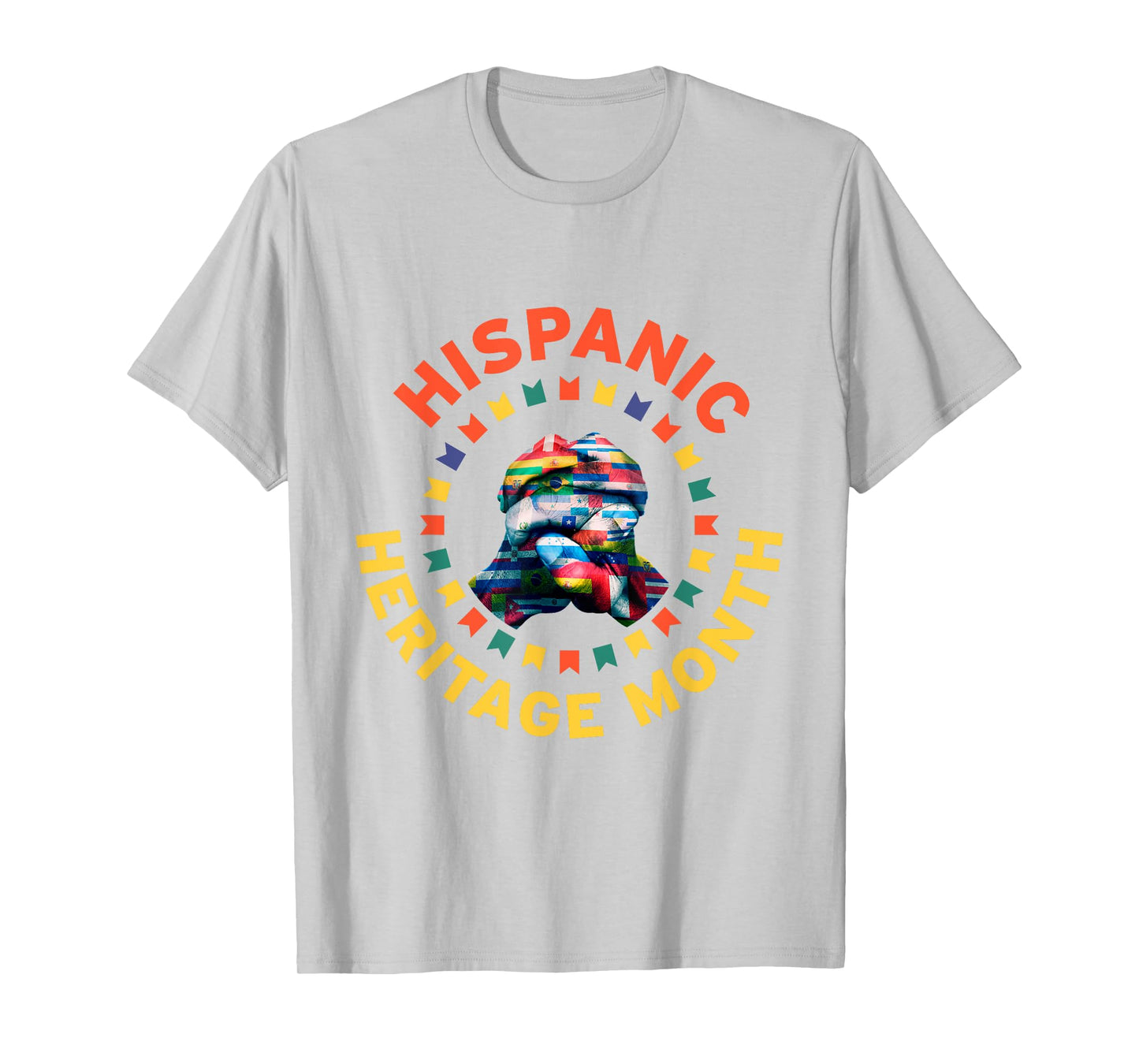 Hispanic Heritage Month Shirt Countries Flag Holding Hands T-Shirt