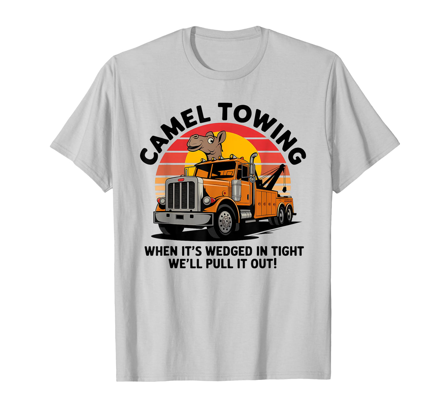 Camel Towing Funny Retro Adult Humor 2025 Hillbilly Costume T-Shirt