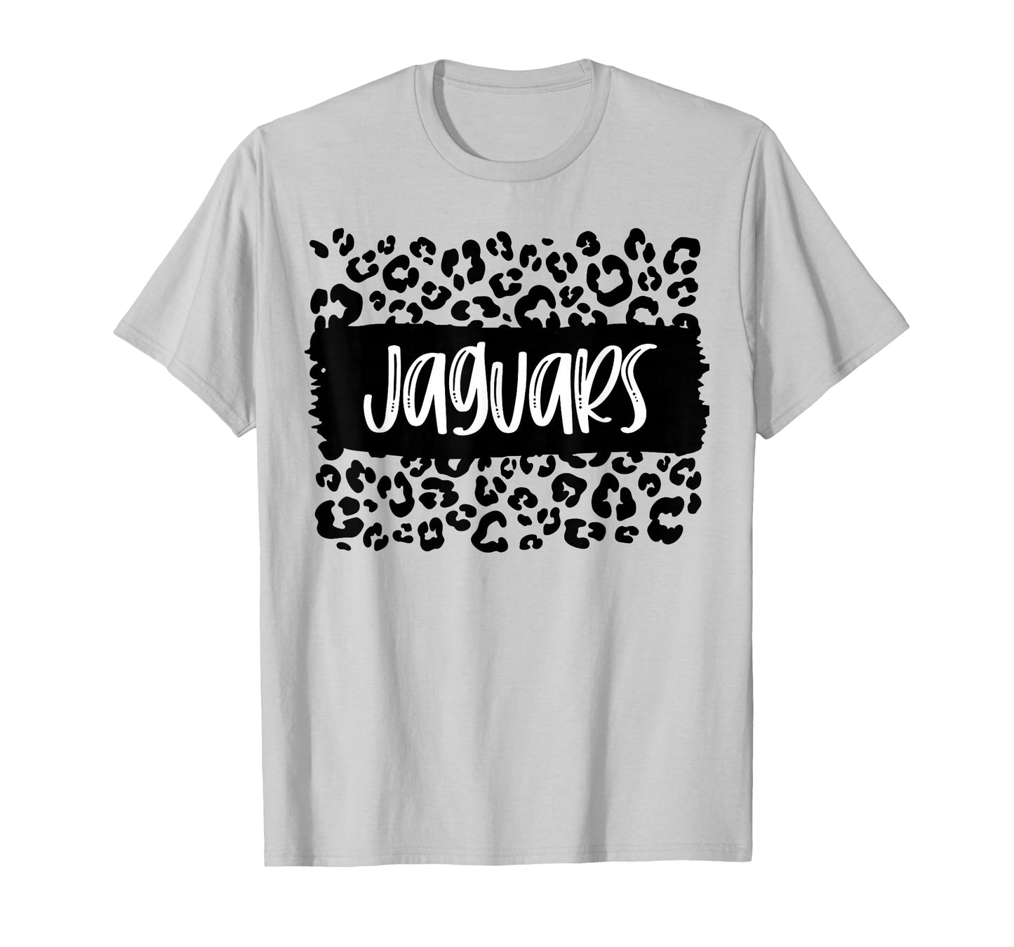 Jaguars Team Mascot School Spirit Game Night Leopard Print T-Shirt