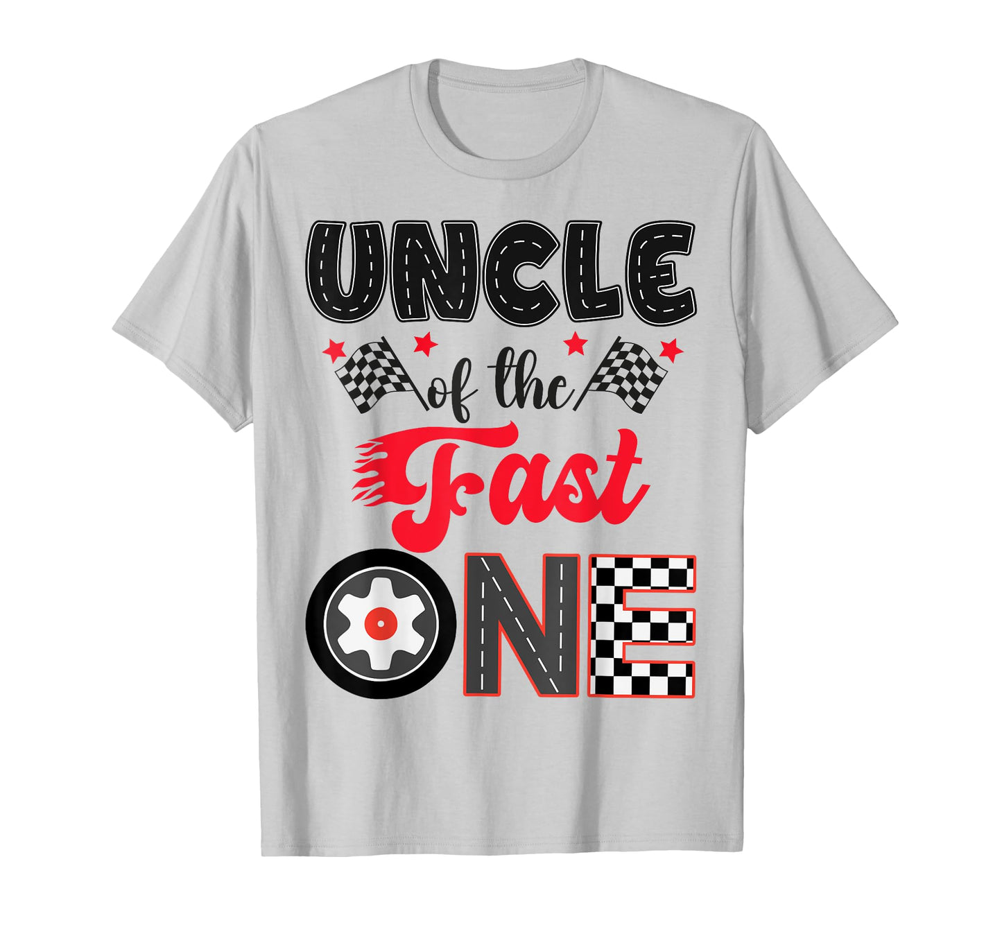 Uncle Of The Fast One Car Racing Dad 1St Birthday Boy T-Shirt
