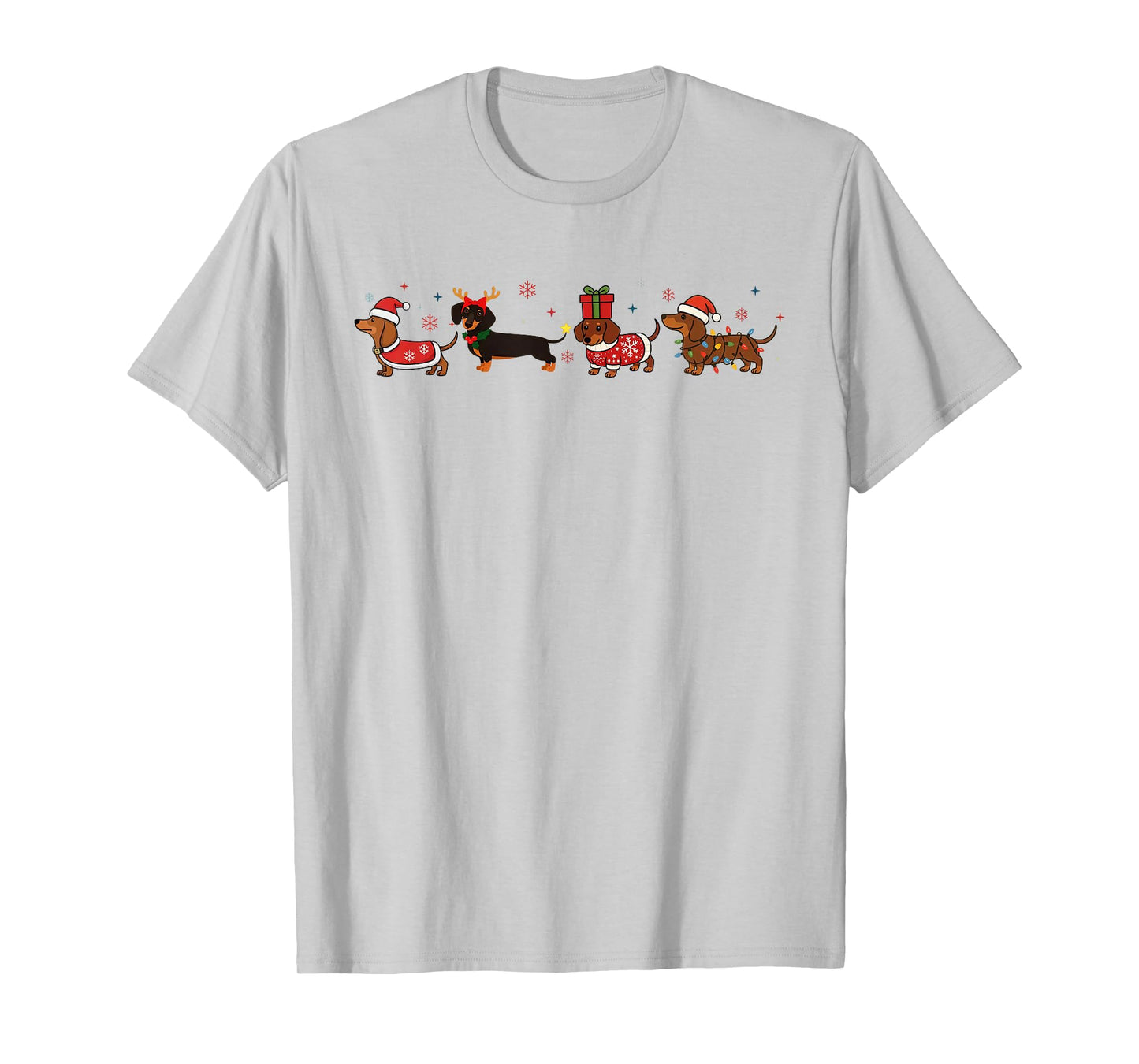 Funny Christmas Dachshund Cute Santa Dachshund Christmas T-Shirt
