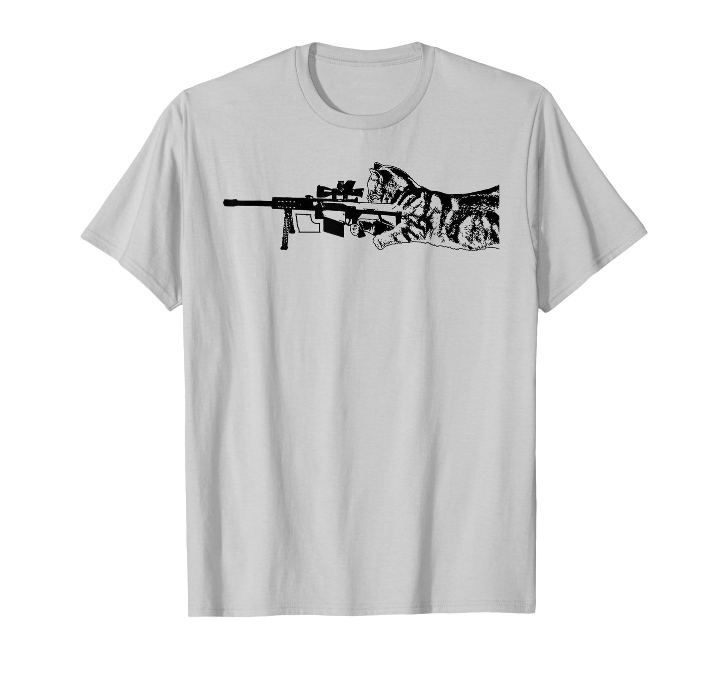 Scout Snipurr Funny Cat Sniper T-Shirt
