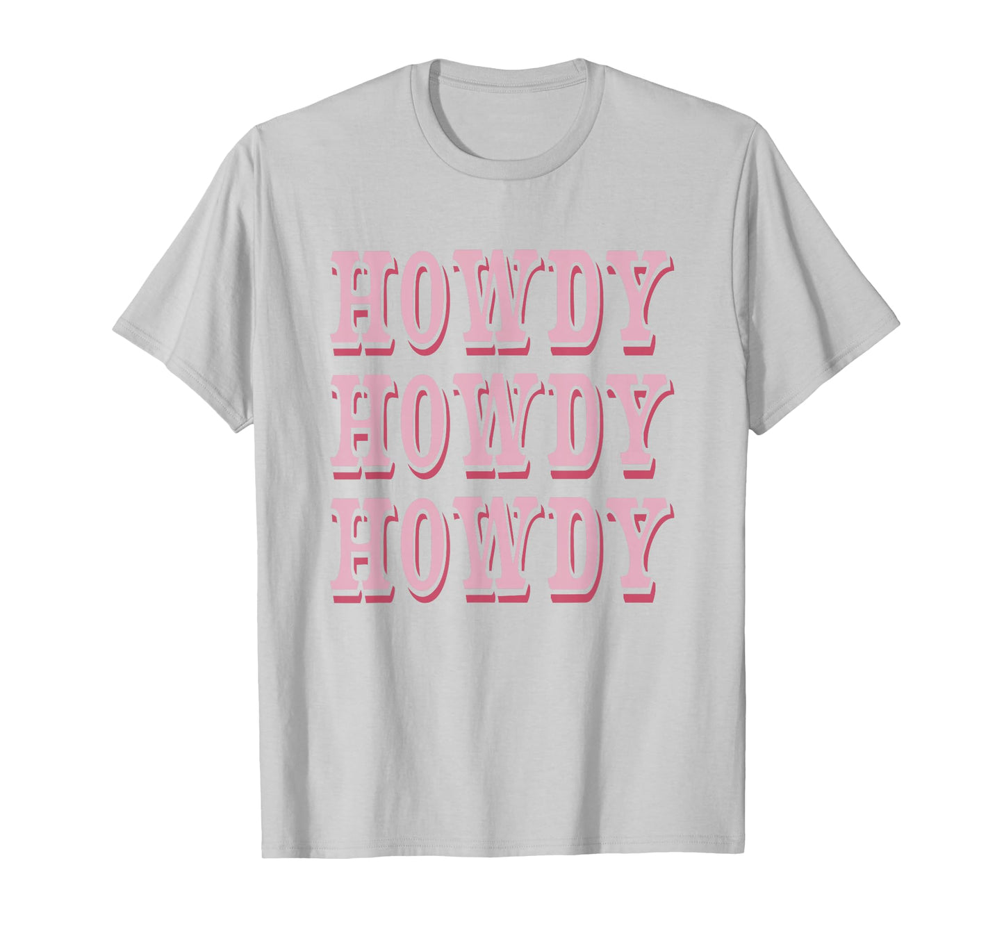 Howdy Preppy Pink Rodeo Western Country Southern Cowgirl T-Shirt