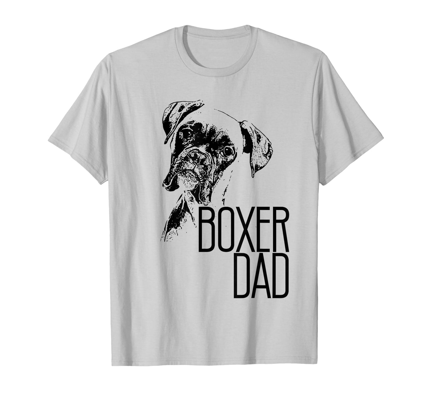 BOXER DAD DOG FACE T-SHIRT - DOG LOVERS BOXER DAD GIFT SHIRT T-Shirt