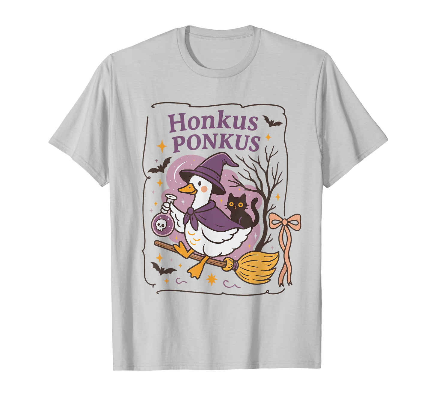 Honkus Ponkus Goose Halloween Witch Goose Silly Goose Lover T-Shirt