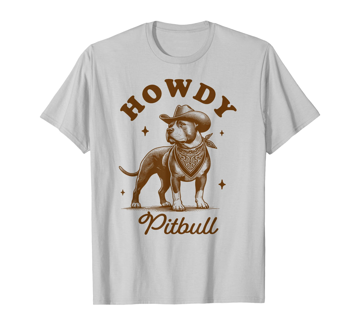 Pitbull Pittie Mom Pitbull Lover Western Life Howdy Pitbull T-Shirt