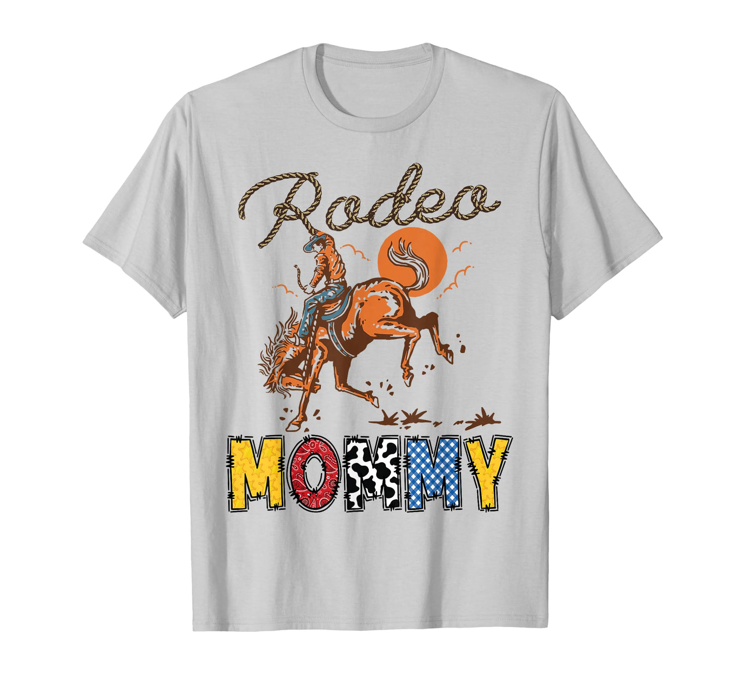 Rodeo Mommy Cowboy Cowgirl Birthday Matching Family T-Shirt