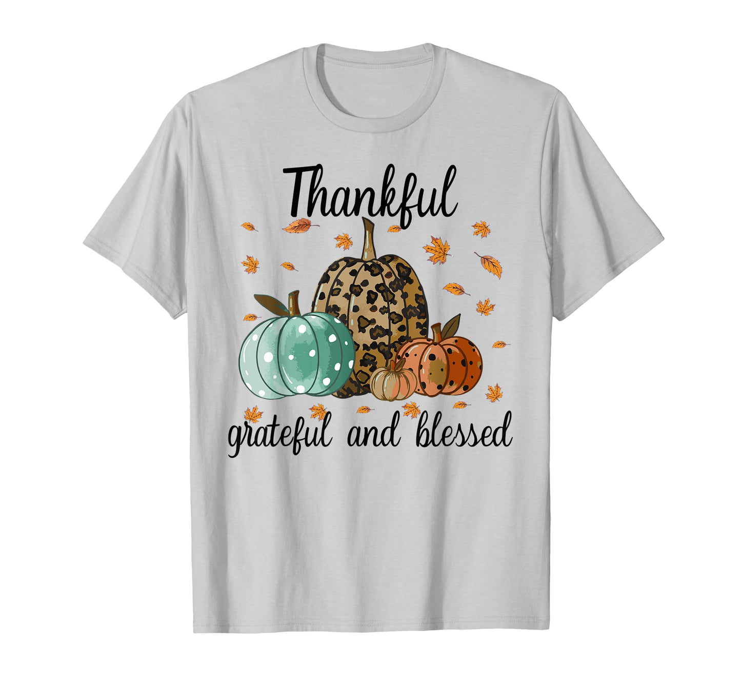 Thankful Grateful Blessed Shirt for Women Funny Christmas T-Shirt