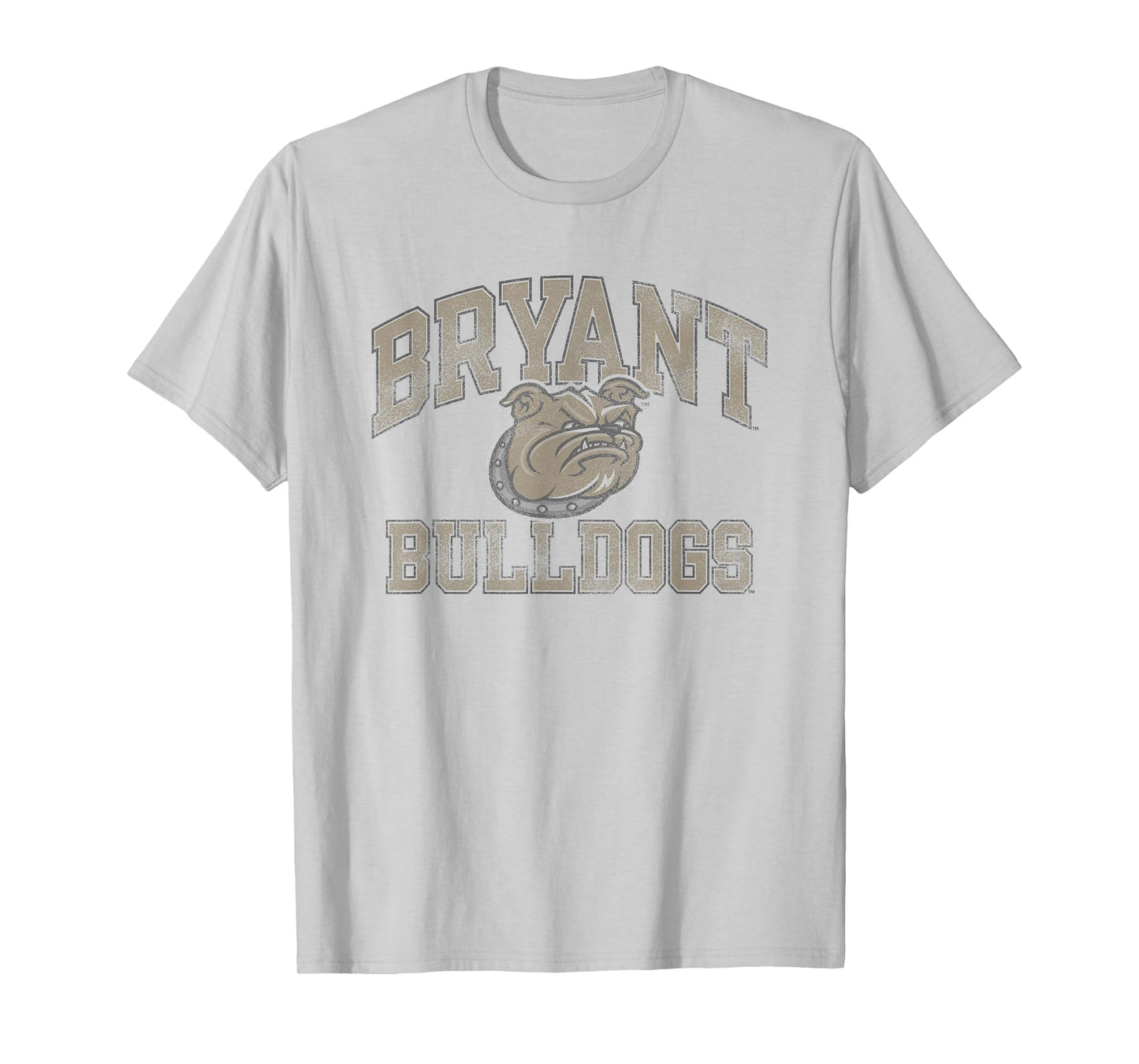Bryant Bulldogs Vintage Worn Gray Officially Licensed T-Shirt