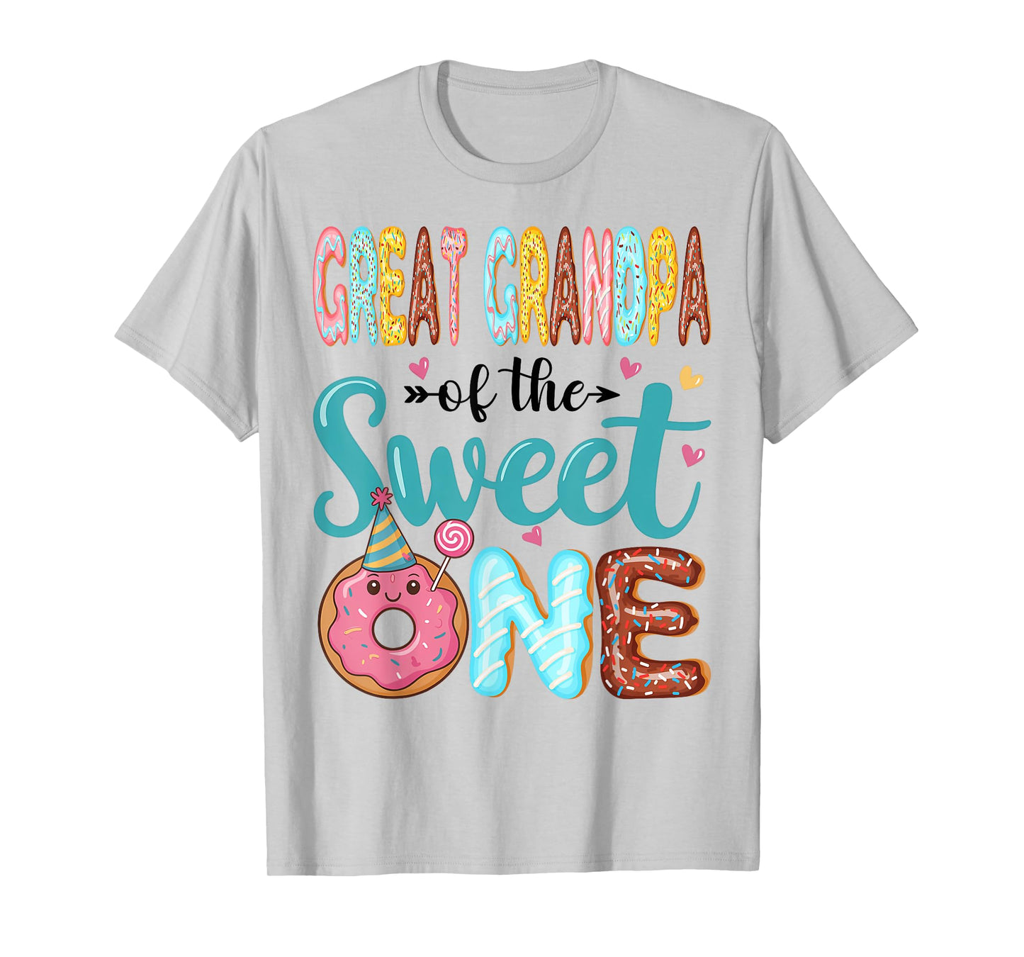 Great Grandpa Of The Sweet One 1st Birthday Girl Donut Party T-Shirt