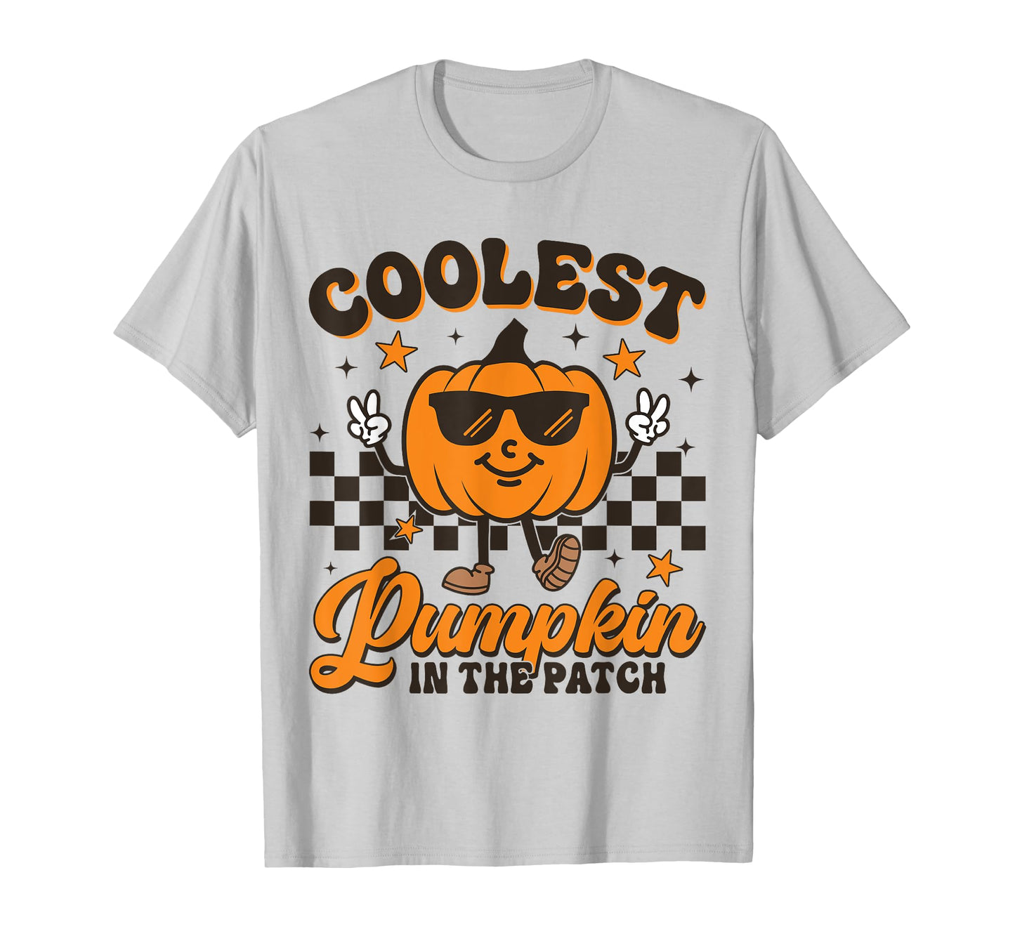Groovy Coolest Pumpkin In The Patch Halloween For Girls Kids T-Shirt