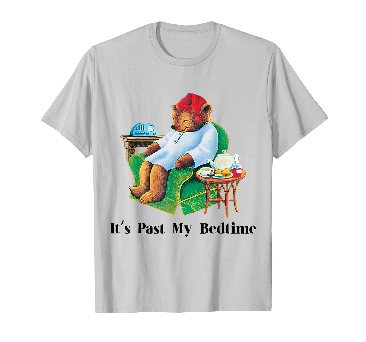 It's Past My Bedtime Funny Bear Lover Vintage For Men Women T-Shirt