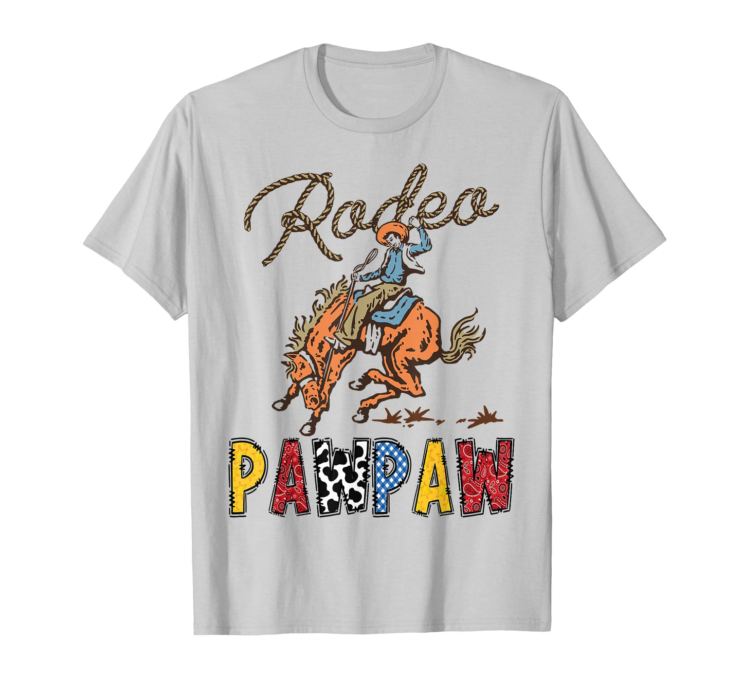 Rodeo Pawpaw Cowboy Cowgirl Birthday Family Matching T-Shirt