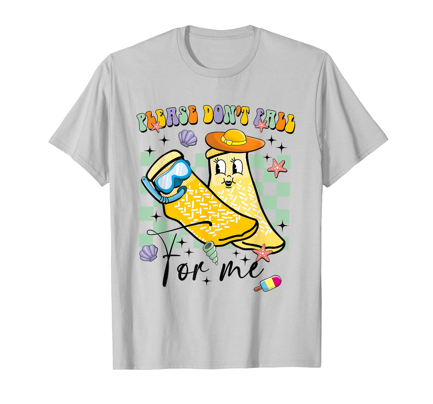 Funny Nurse Summer Please Dont Fall For Me Grippy Sock T-Shirt