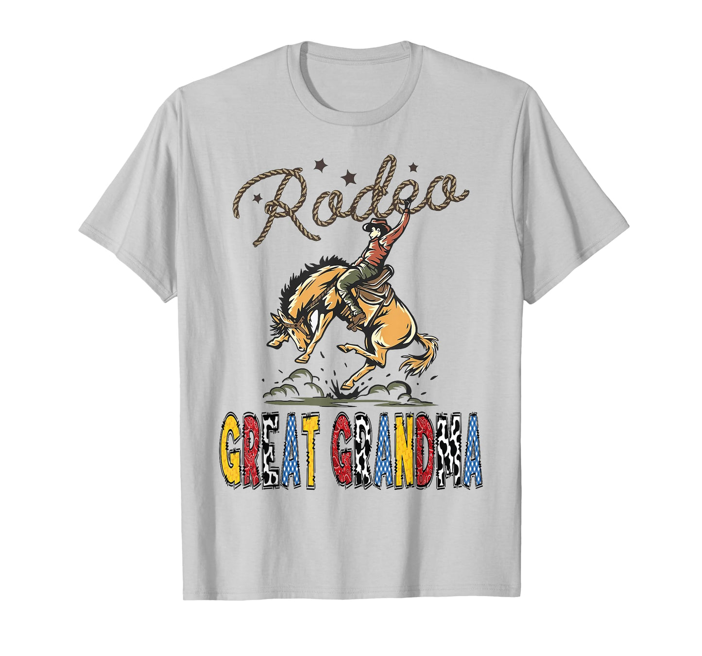Rodeo Great Grandma Cowboy Cowgirl Birthday Family Matching T-Shirt