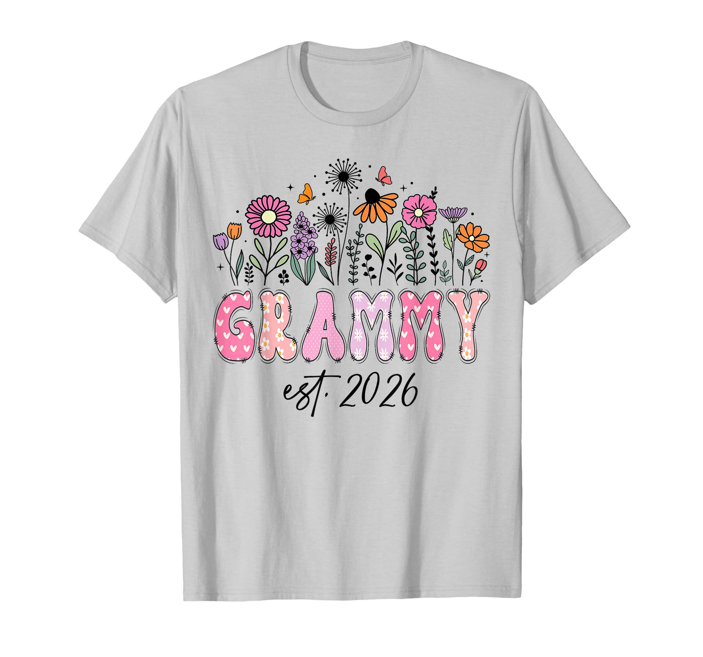 Grammy Est. 2026 Pink Wildflower Promoted to Grammy T-Shirt