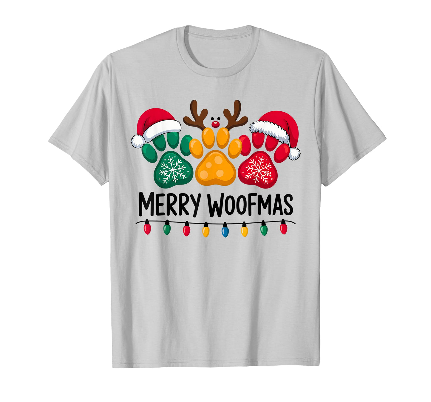 Merry Woofmas Christmas Dog T-Shirt
