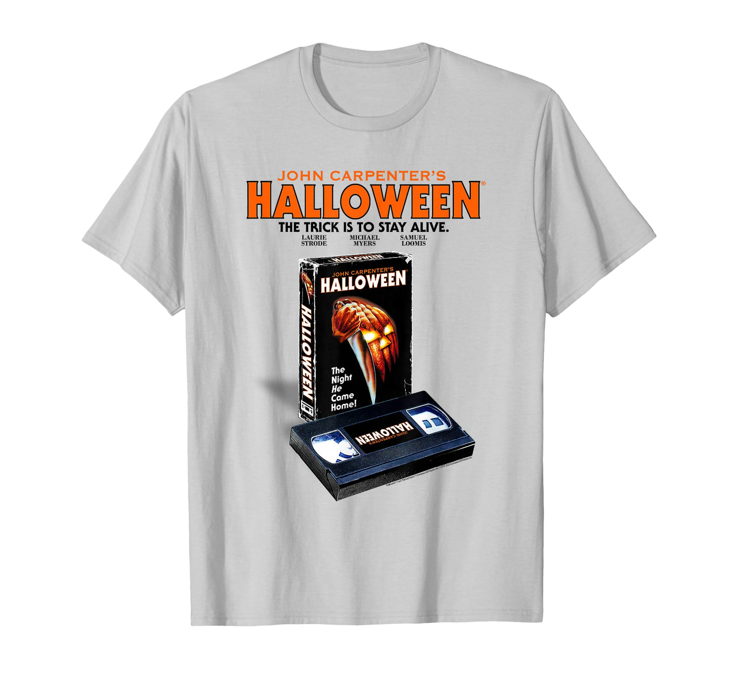 Halloween Vintage VHS Poster Retro Horror Movie T-Shirt