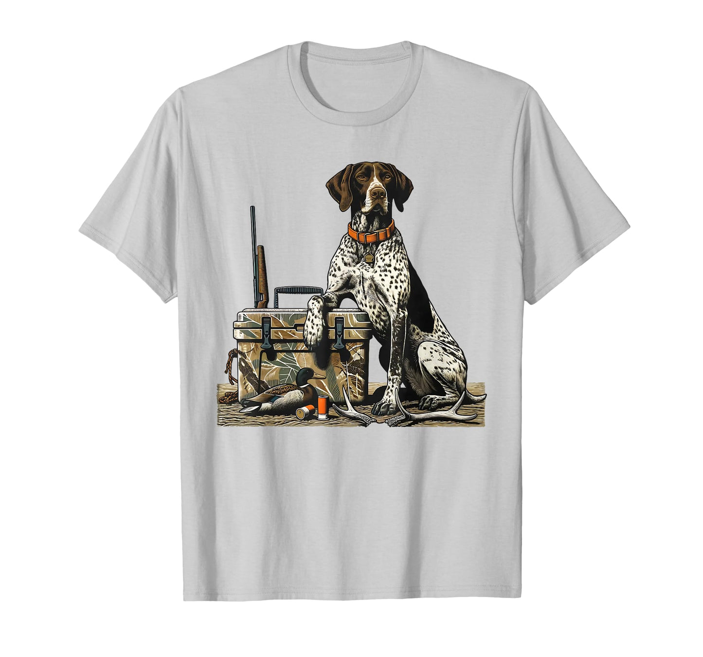 Old School Camo German Shorthaired Pointer, Hunting Dog Mom T-Shirt
