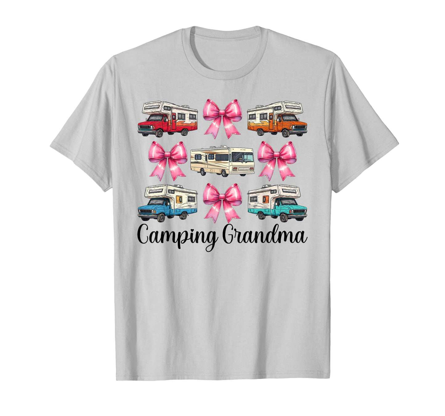Camping Grandma RV Camping Camper Motorhome Nana Coquette T-Shirt
