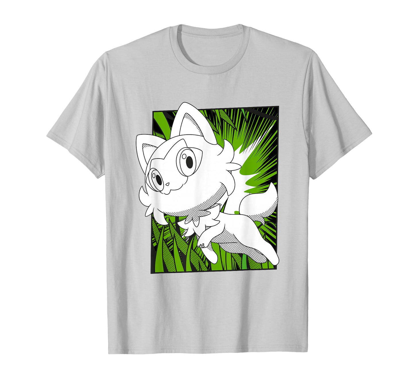 Pokémon Sprigatito In The Grass Manga Panel T-Shirt
