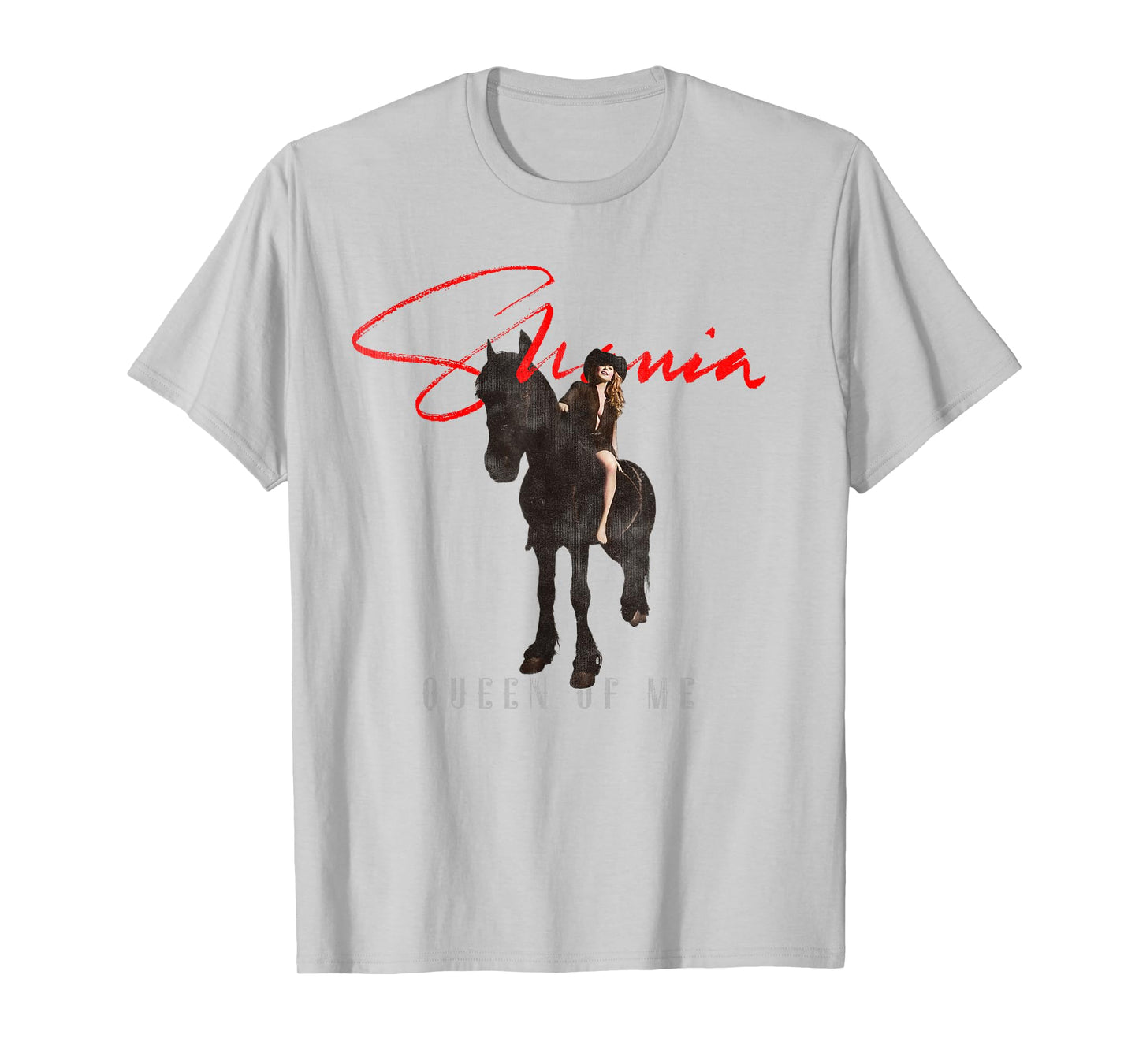 Official Shania Twain Queen of Me Horseback White T-Shirt