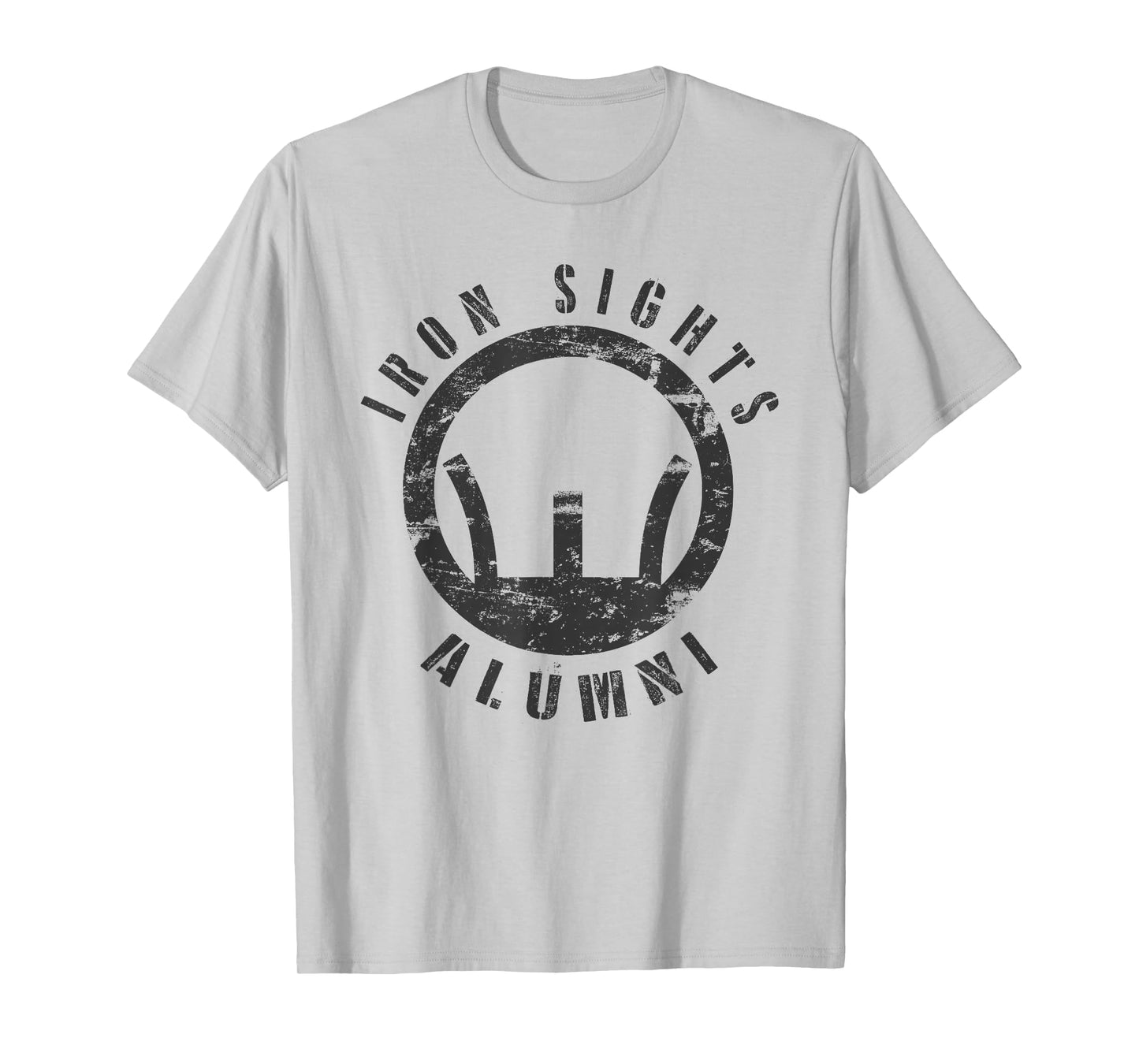 Iron Sights Alumni Boot Camp Shooting Marksmanship Veteran T-Shirt