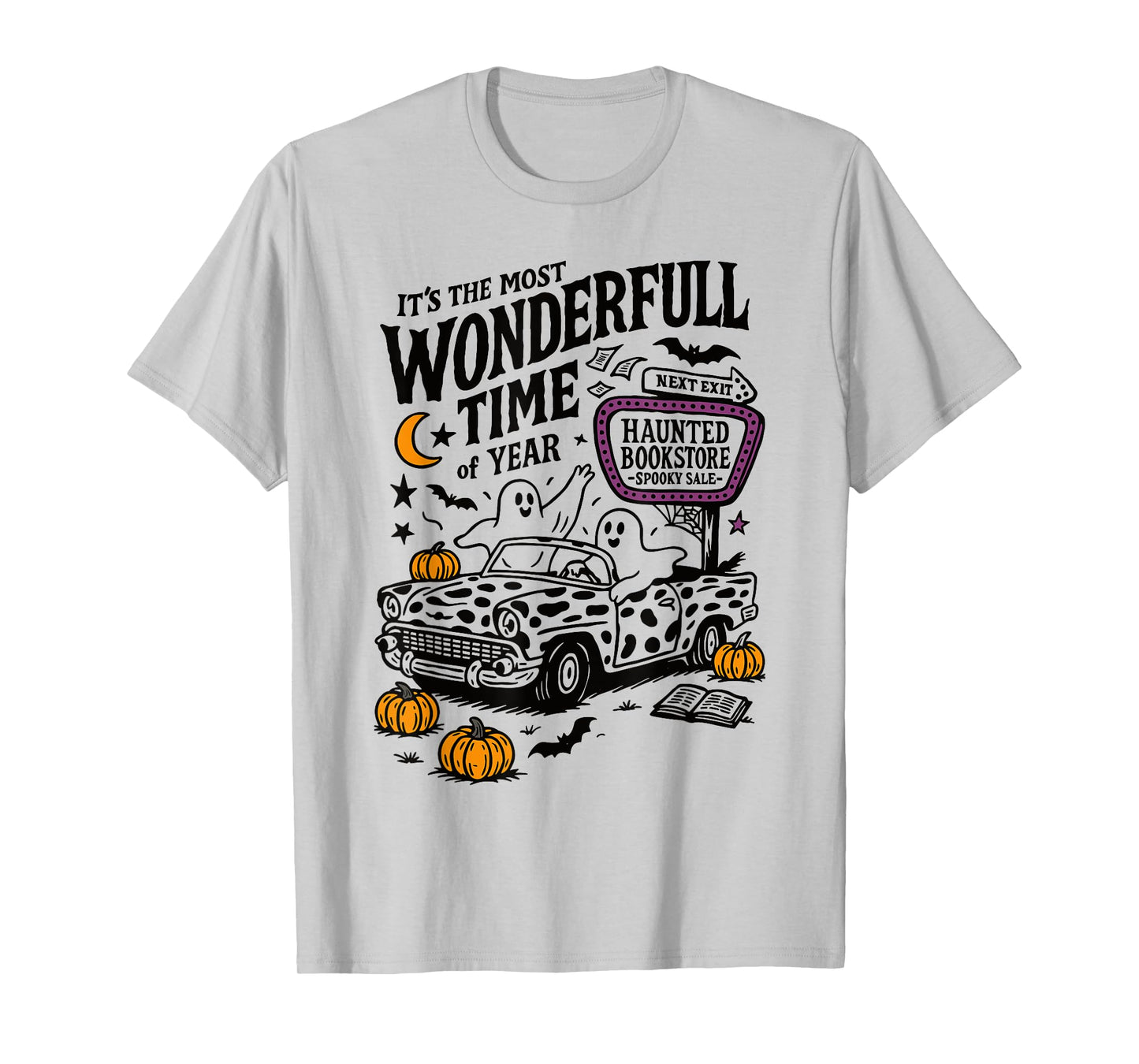 It's The Most Wonderful Time Of Year Ghost Car Halloween T-Shirt