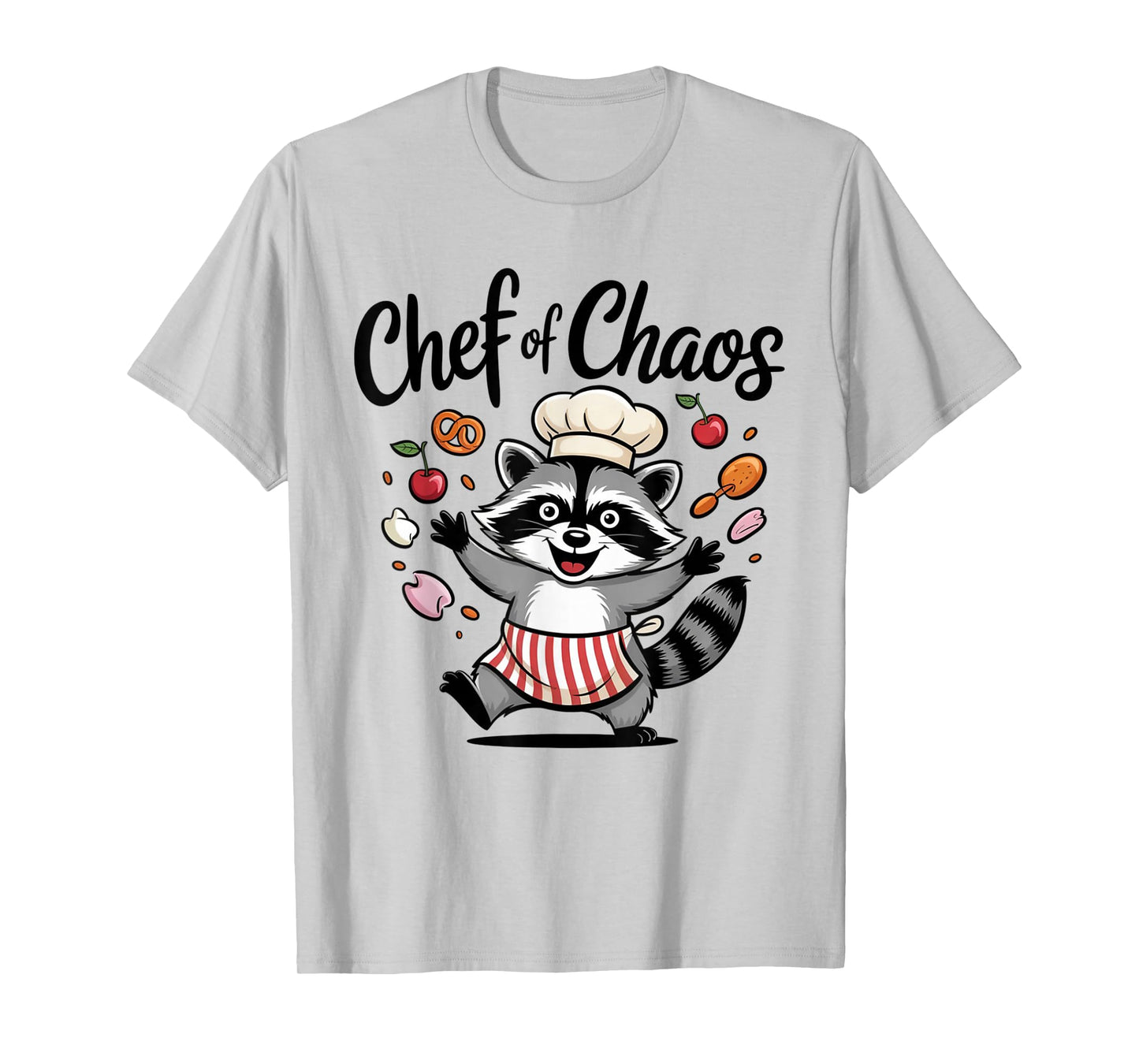 Chef of Chaos Raccoon Funny Cooking Kitchen Retro T-Shirt