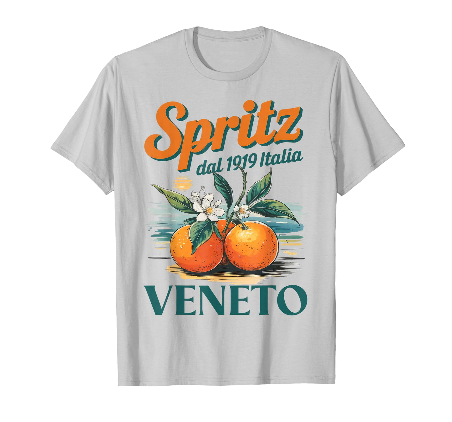 Spritz Veneto Dal 1919 Italia Vintage Orange Wine Cocktail T-Shirt