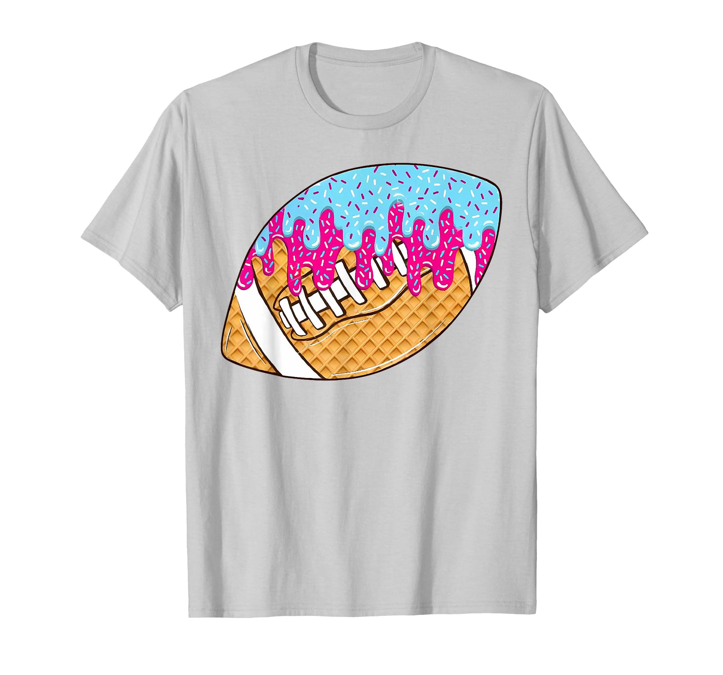 Football Drip for Lineman WR QB RB Ice Cream Sprinkles Shirt T-Shirt