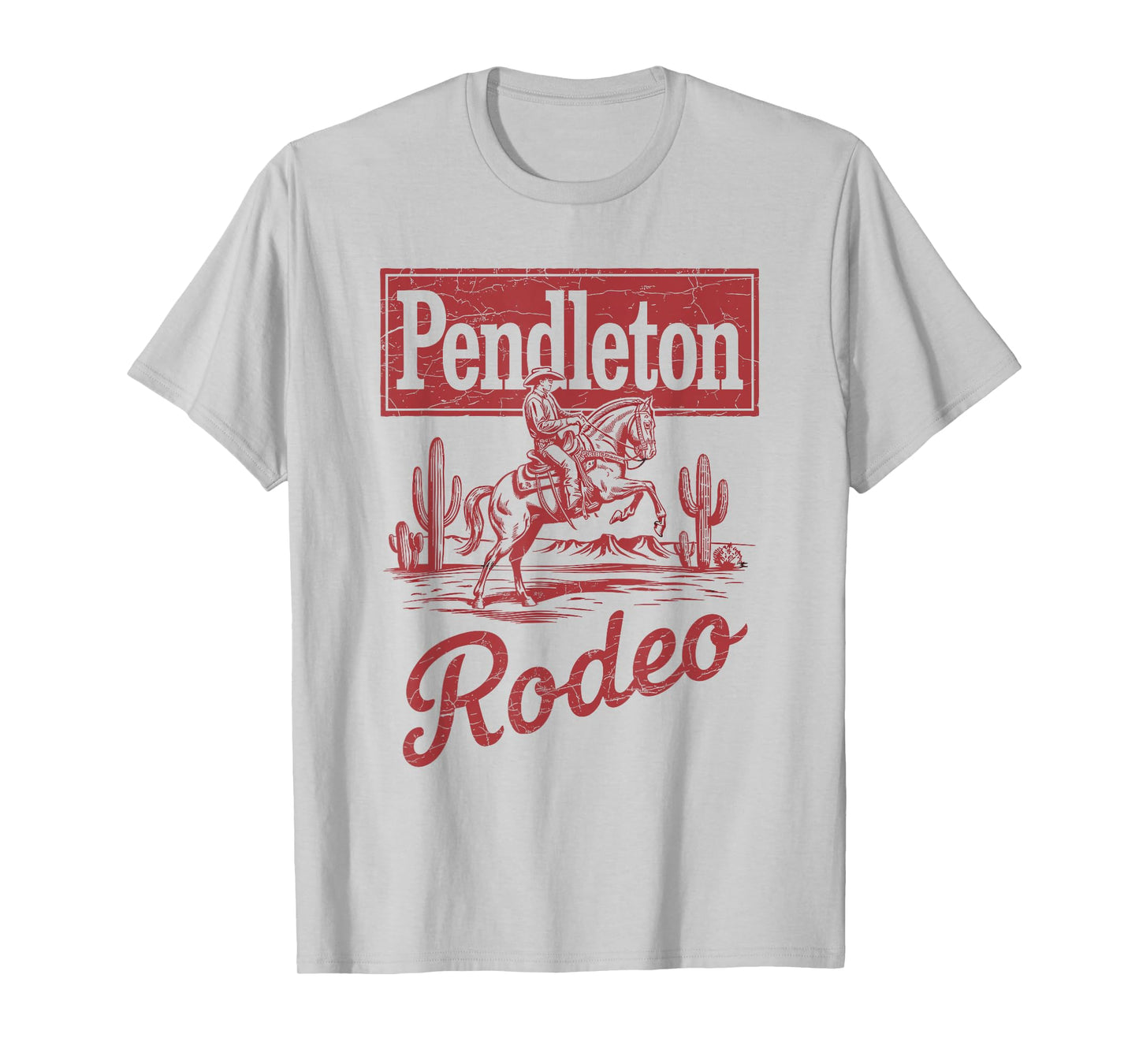 Pendleton Rodeo, Vintage Cowboy Western Horse Bronc Riding T-Shirt