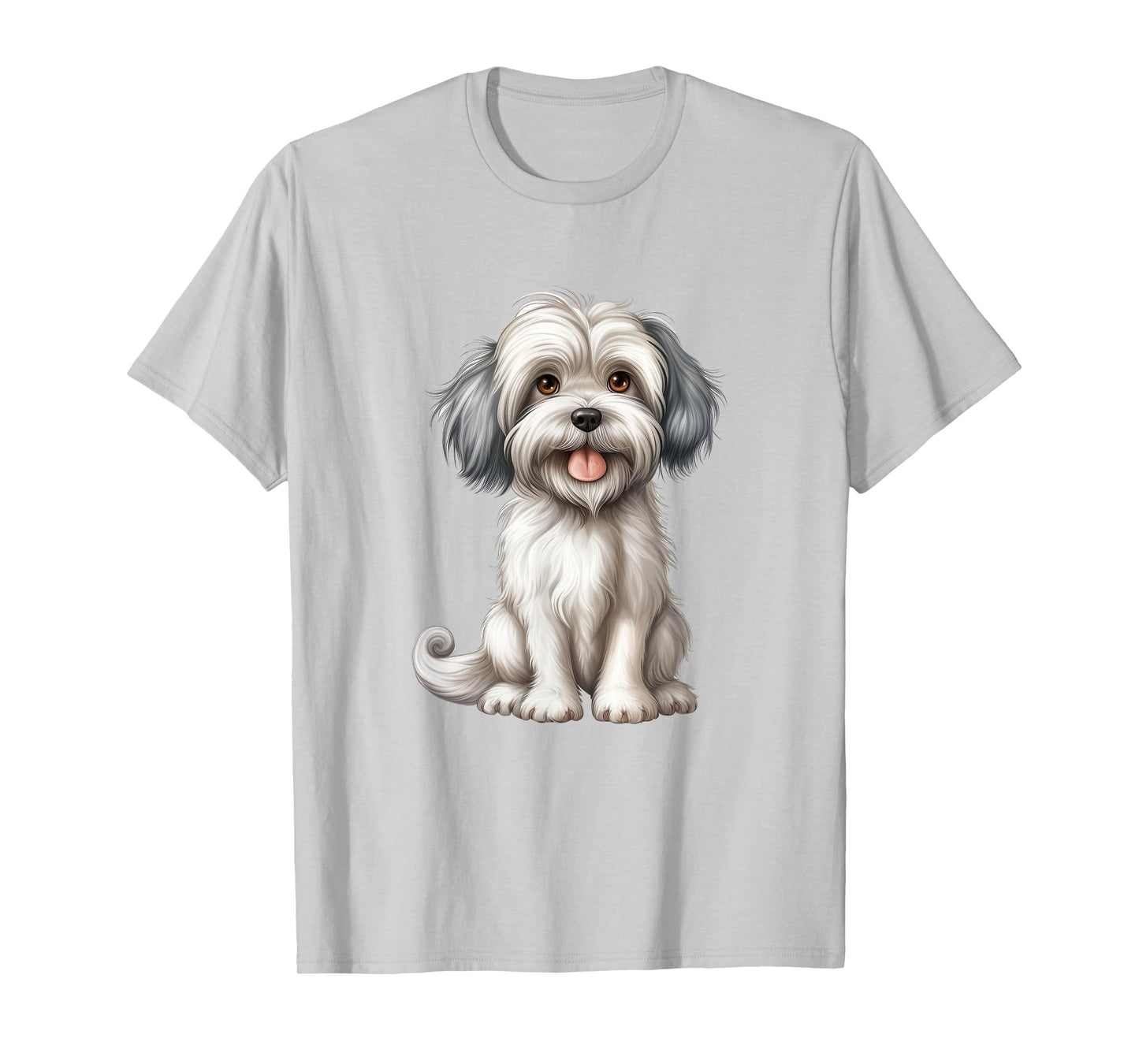 Unique Artwork Featuring Shih Tzu Design T-Shirt