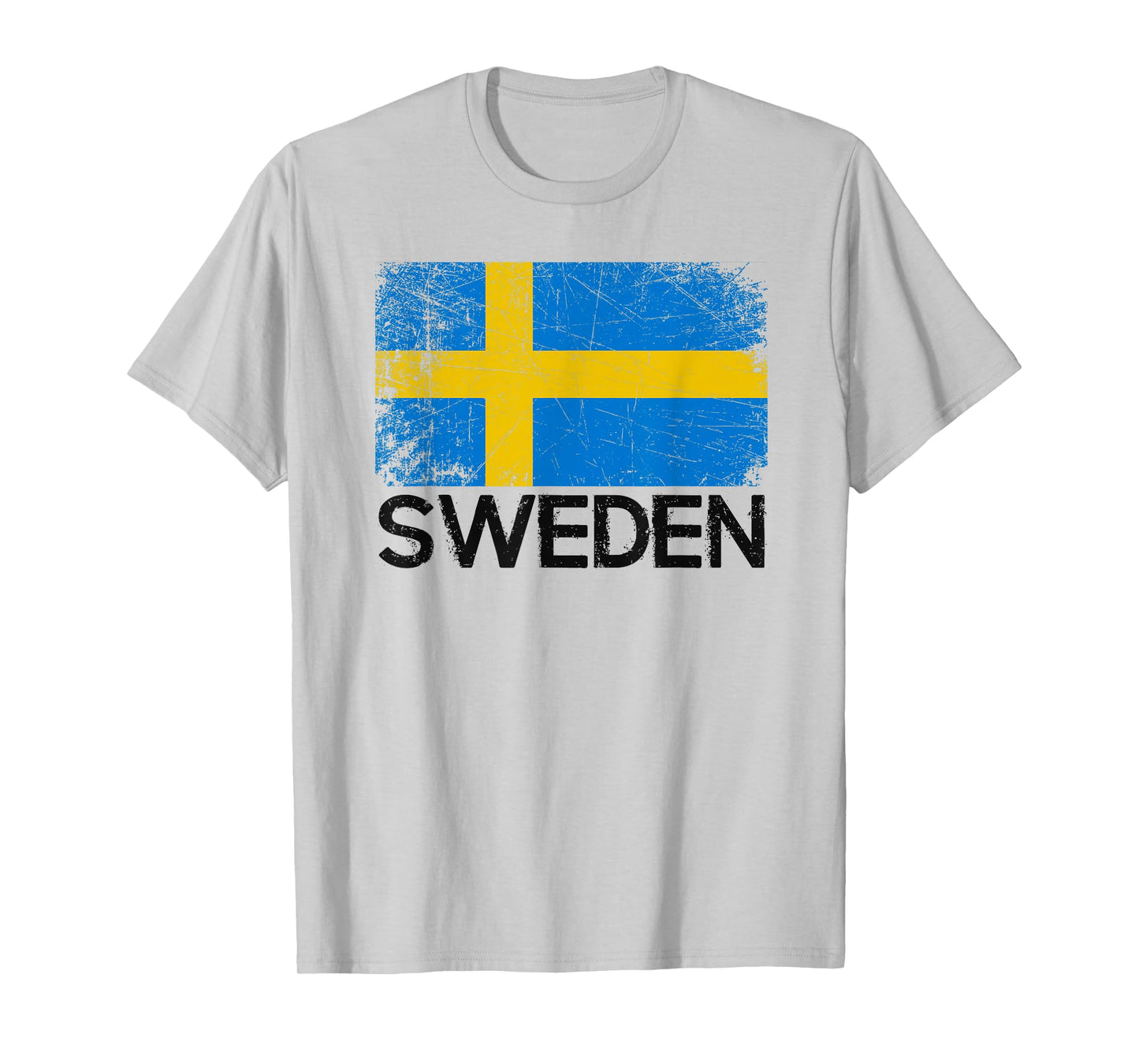 Swedish Flag T-Shirt | Vintage Made In Sweden Gift T-Shirt