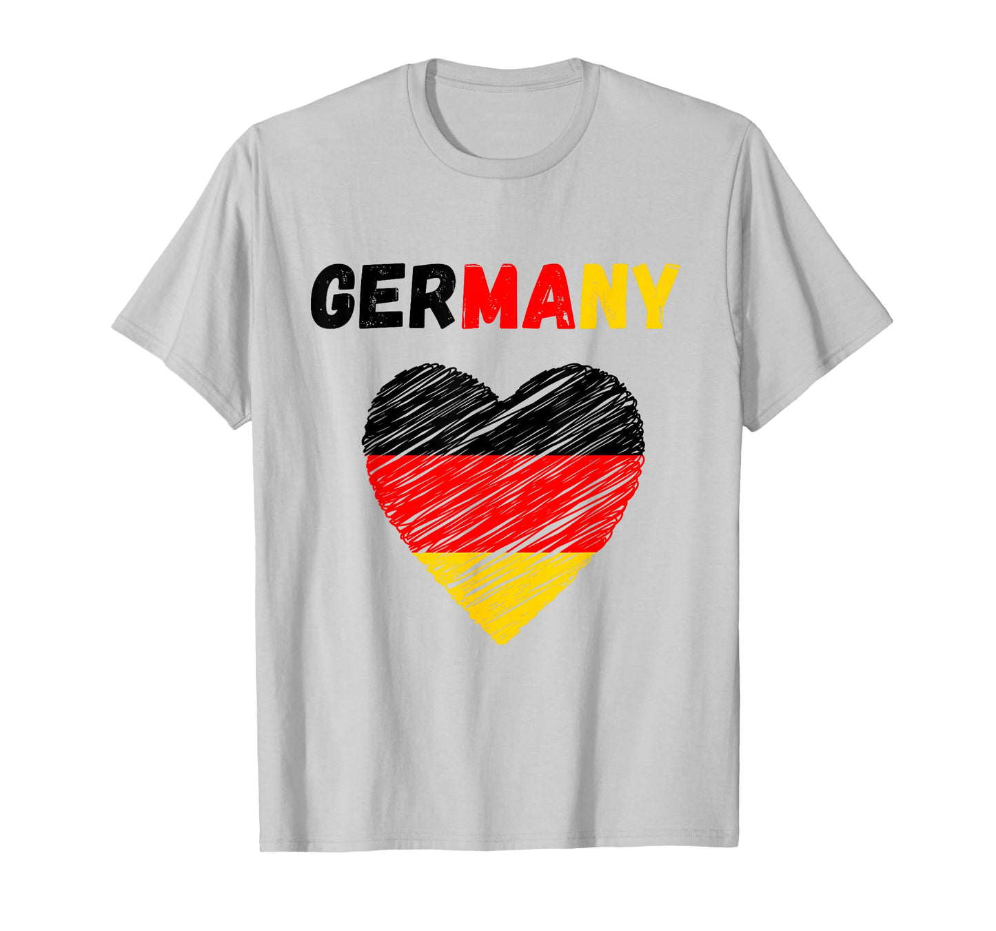 Germany Flag Holiday Germany Heart German Flag T-Shirt