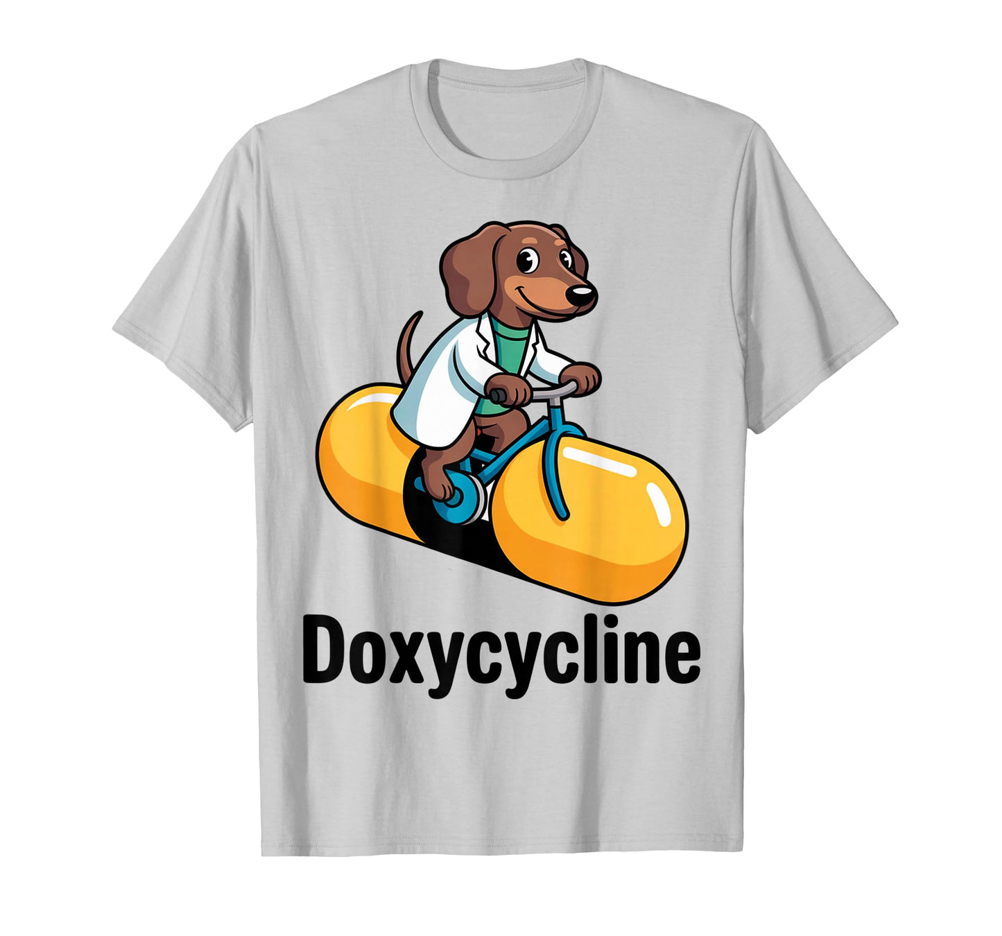 Doxycycline Funny Dachshund Pharmacist T-Shirt
