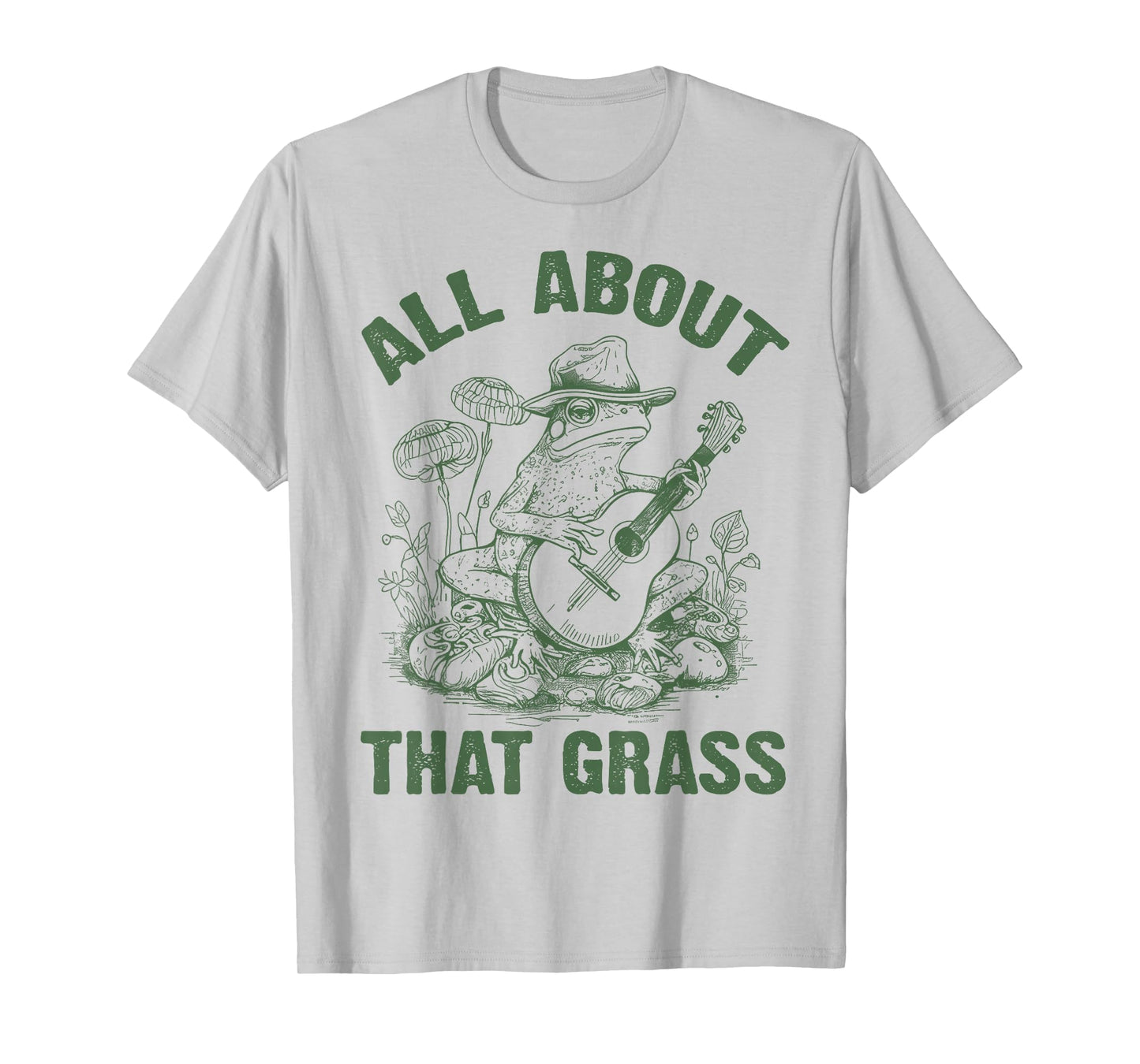 Retro Western Cowboy Frog Playing Guitar Music Frog Lover T-Shirt